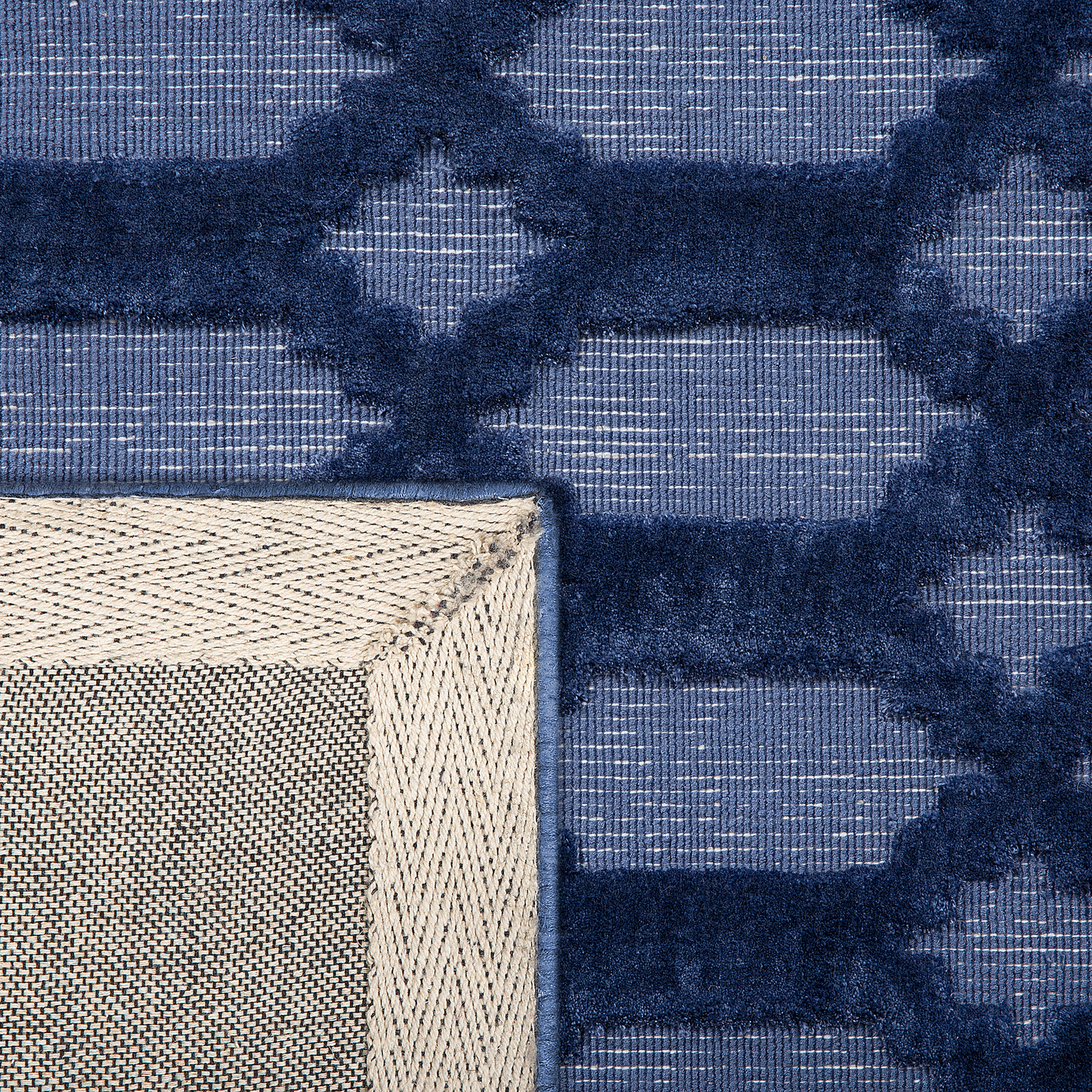 Teppich marineblau 160 x 230 cm Kurzflor CIZRE