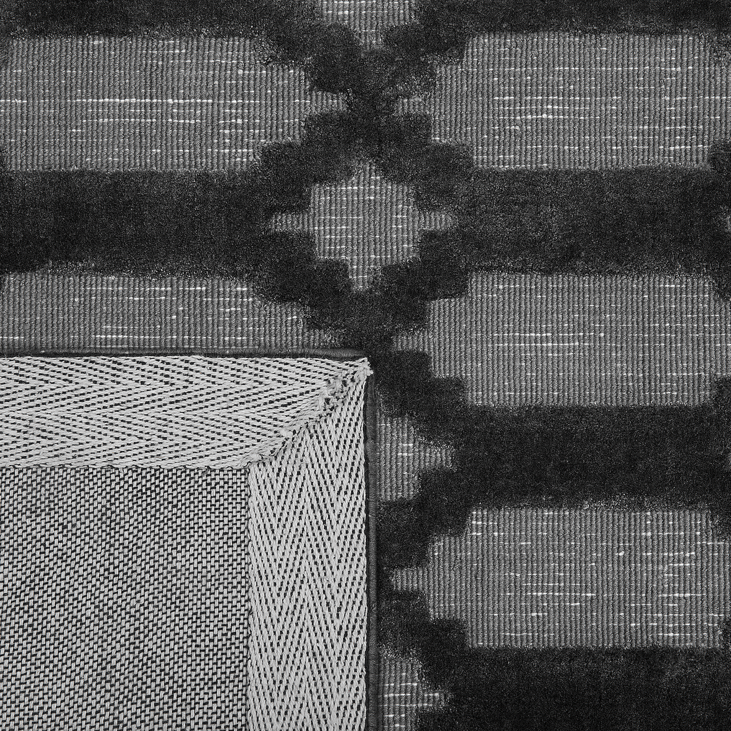 Teppich dunkelgrau 160 x 230 cm Kurzflor CIZRE