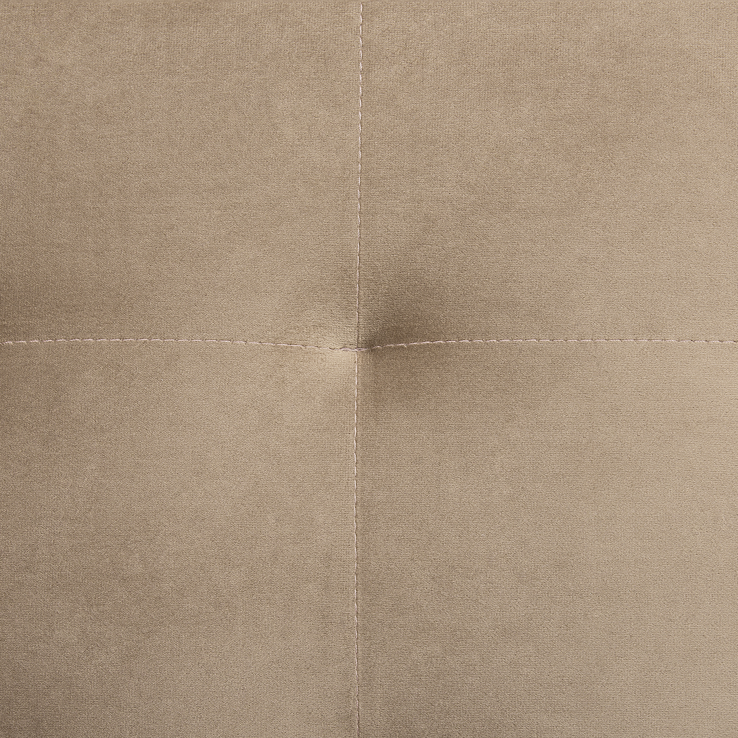 Modulsofa Samtstoff Schlaffunktion sandbeige linksseitig ABERDEEN