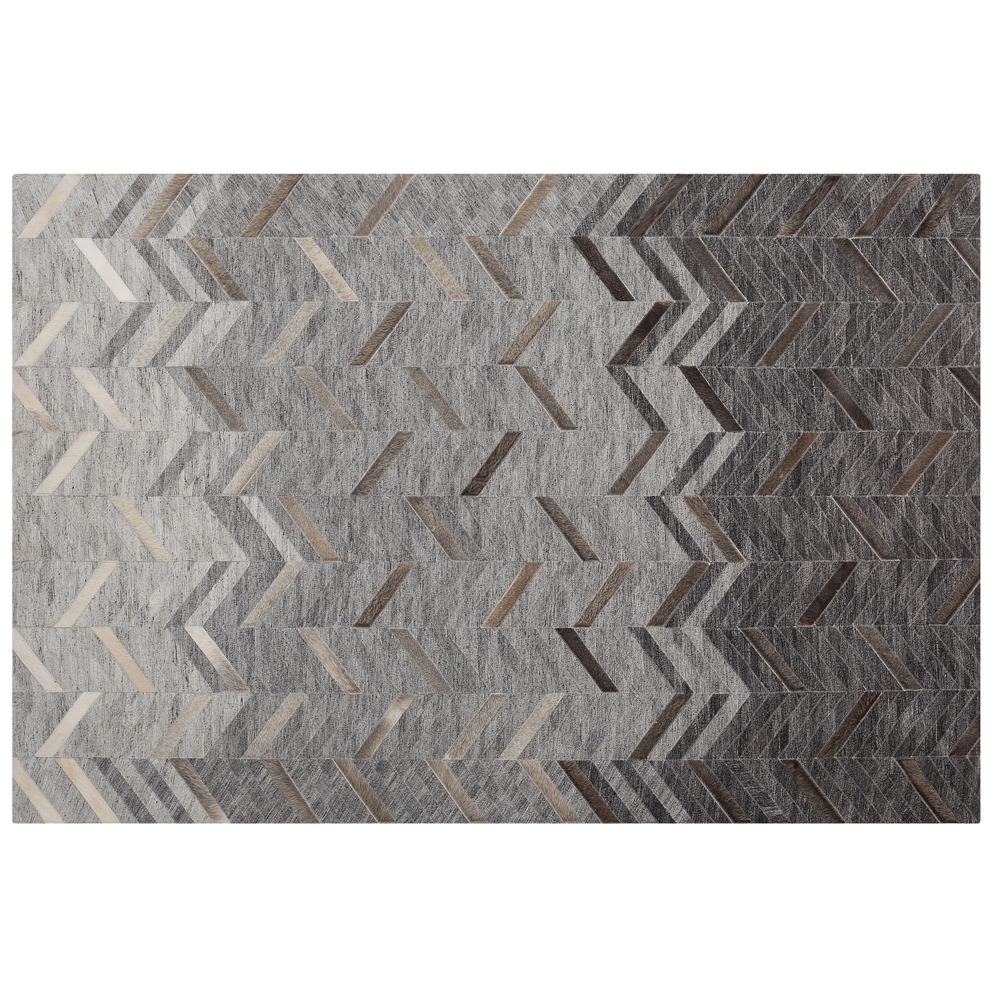 Teppich Leder grau 160 x 230 cm Kurzflor ARKUM