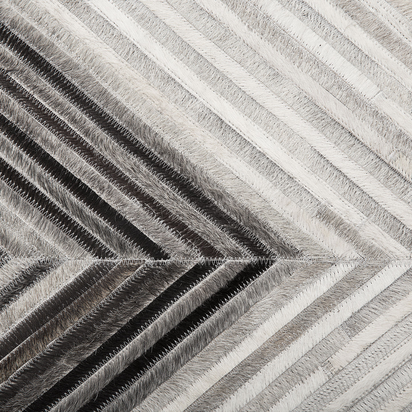 Teppich Kuhfell grau 160 x 230 cm Kurzflor AYTEPE