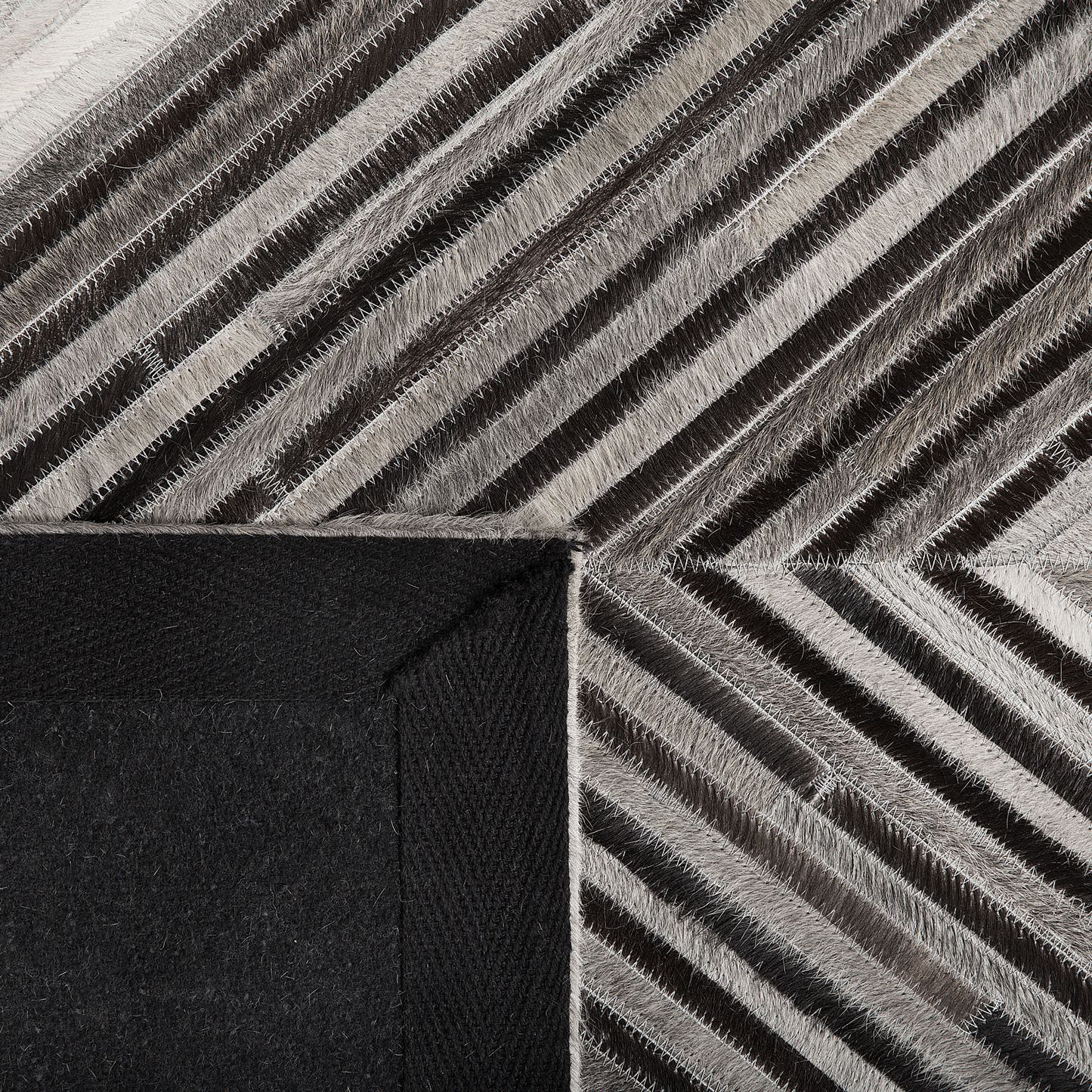 Teppich Kuhfell grau 160 x 230 cm Kurzflor AYTEPE