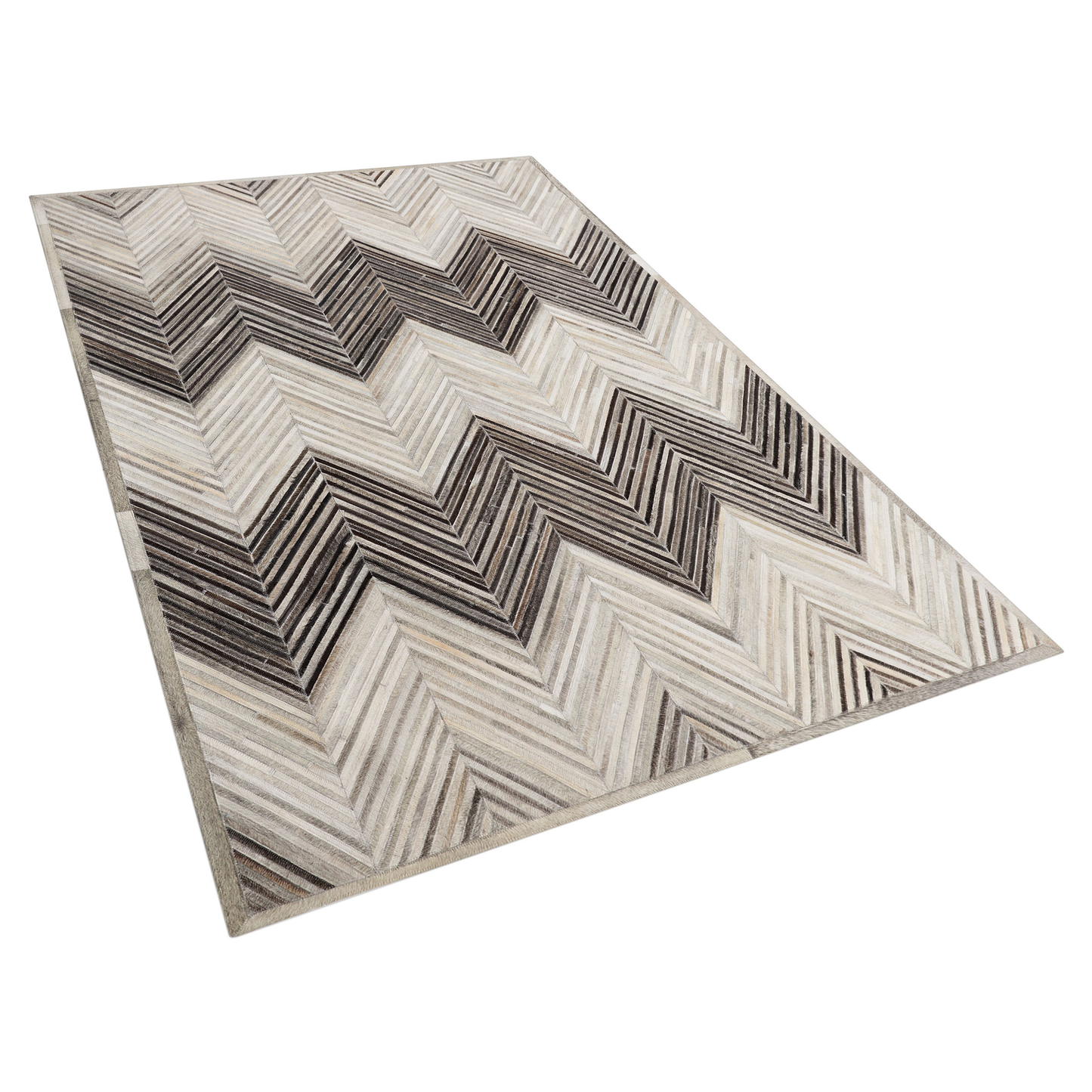 Teppich Kuhfell grau 140 x 200 cm Kurzflor AYTEPE