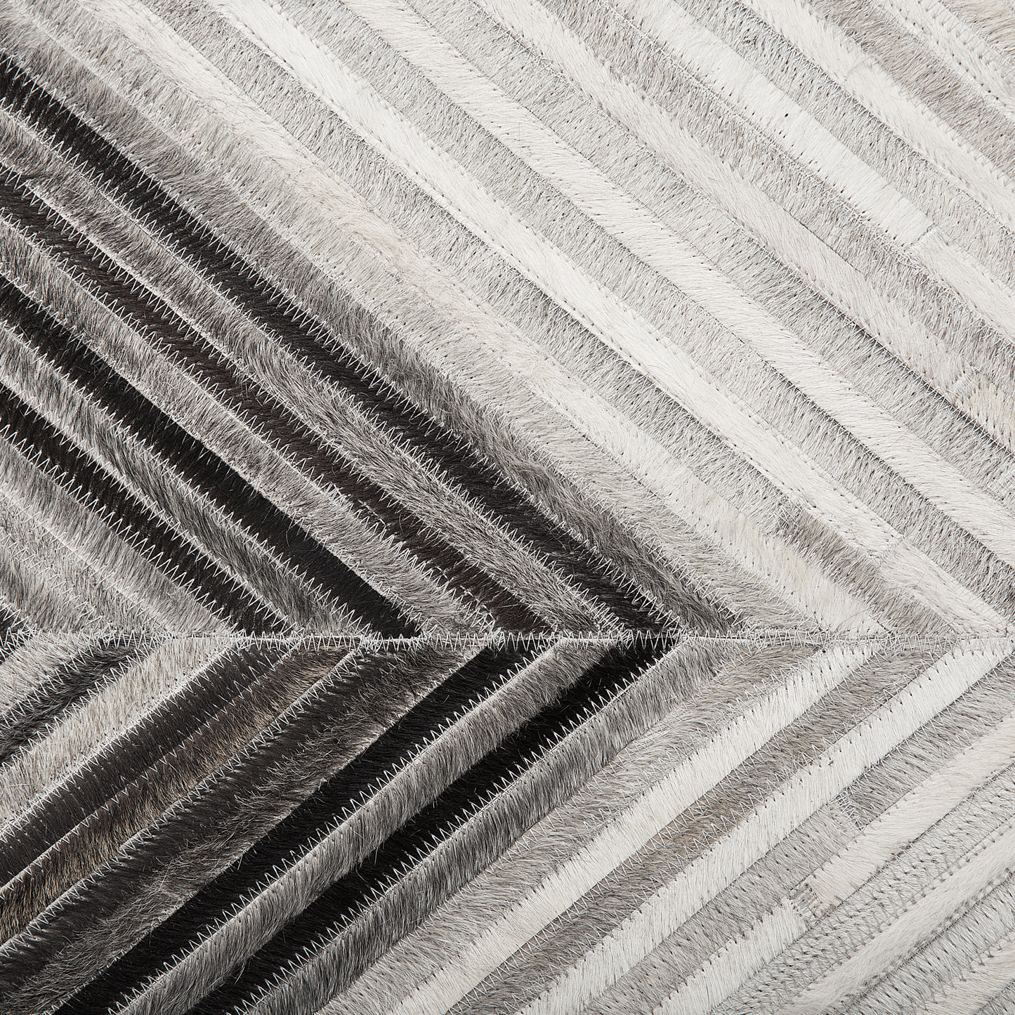 Teppich Kuhfell grau 140 x 200 cm Kurzflor AYTEPE
