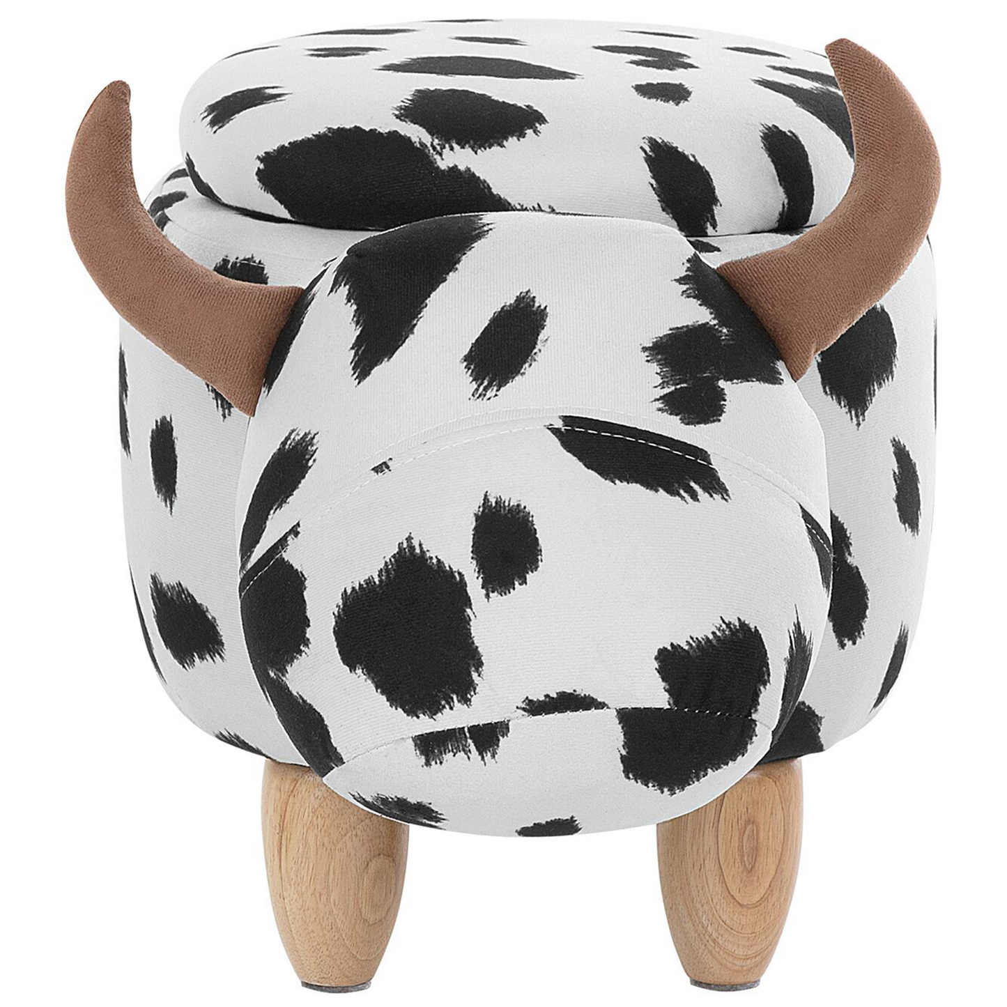 Tierhocker mit Stauraum schwarz-weiss Kuhform COW