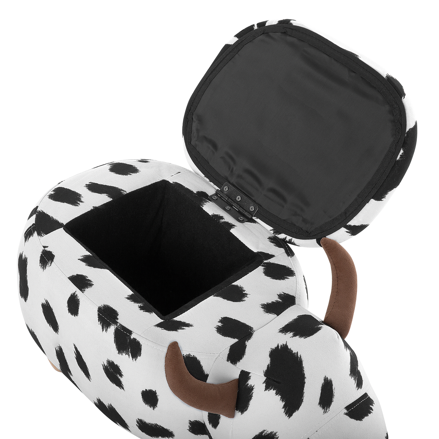 Tierhocker mit Stauraum schwarz-weiss Kuhform COW