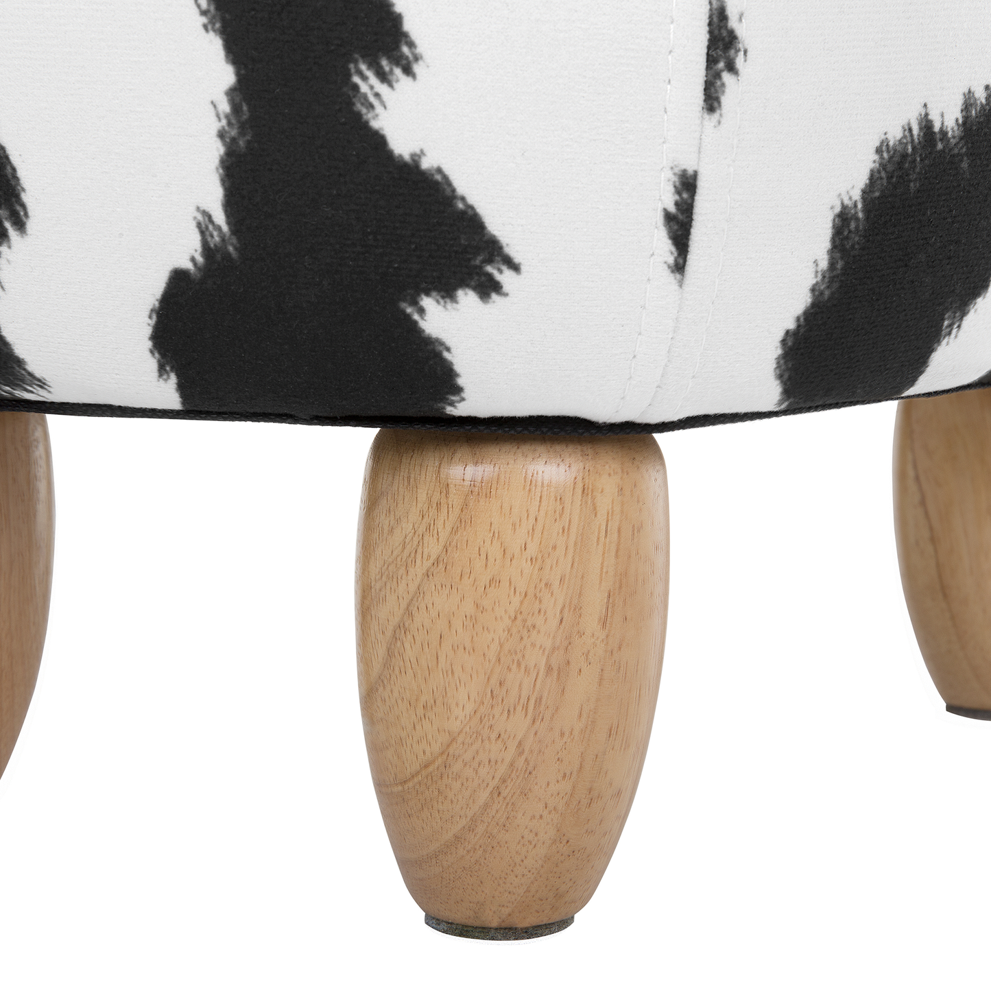 Tierhocker mit Stauraum schwarz-weiss Kuhform COW