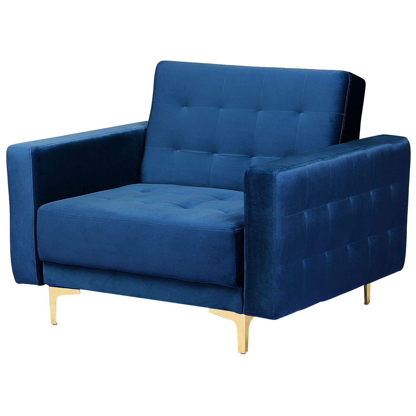 Sofa Set Samtstoff marineblau 5-Sitzer ABERDEEN