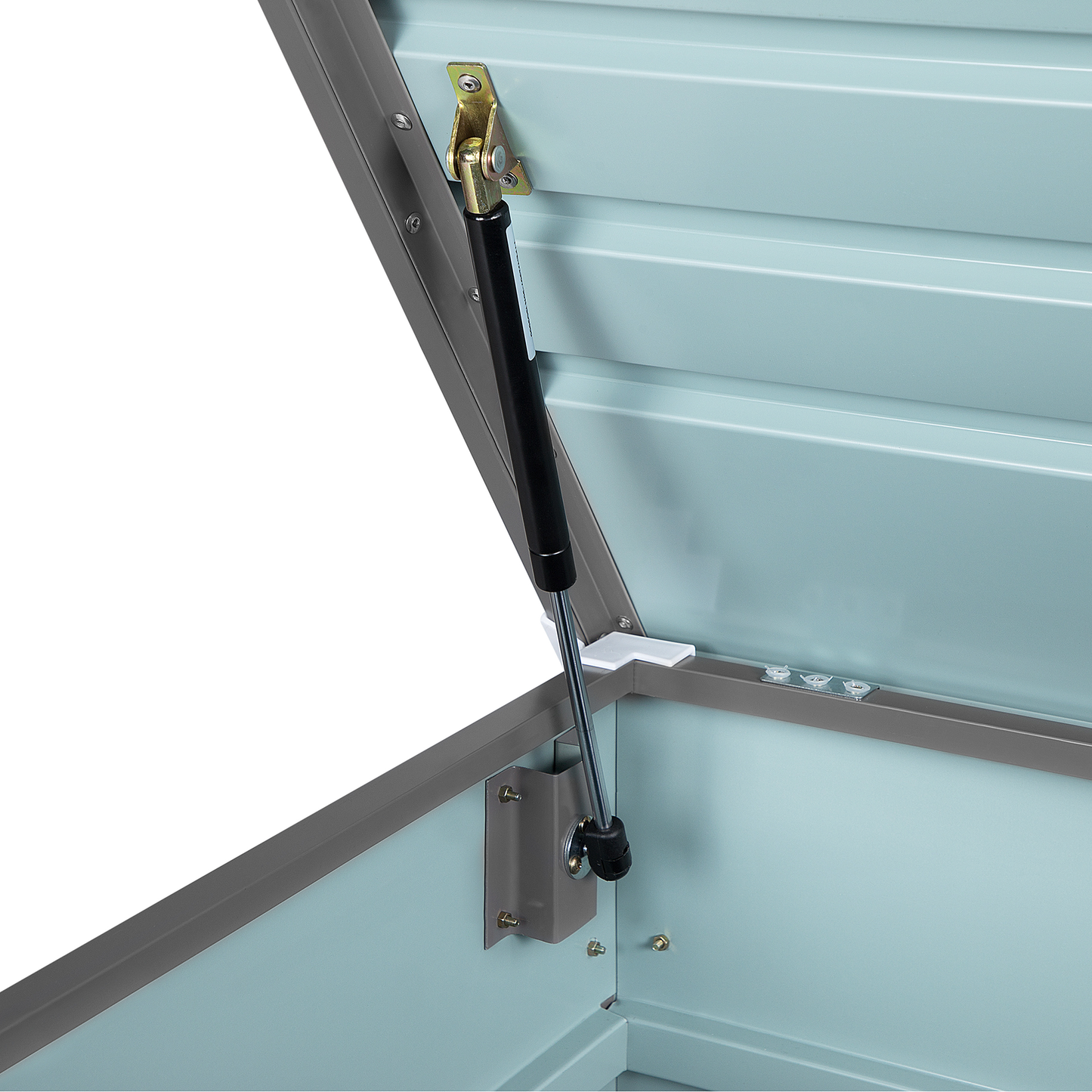 Aufbewahrungsbox CEBROSA Metall 132 cm 62 cm Grau