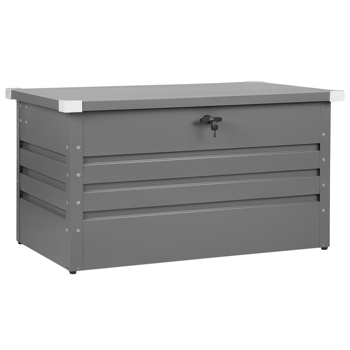 Aufbewahrungsbox CEBROSA Metall 132 cm 62 cm Grau