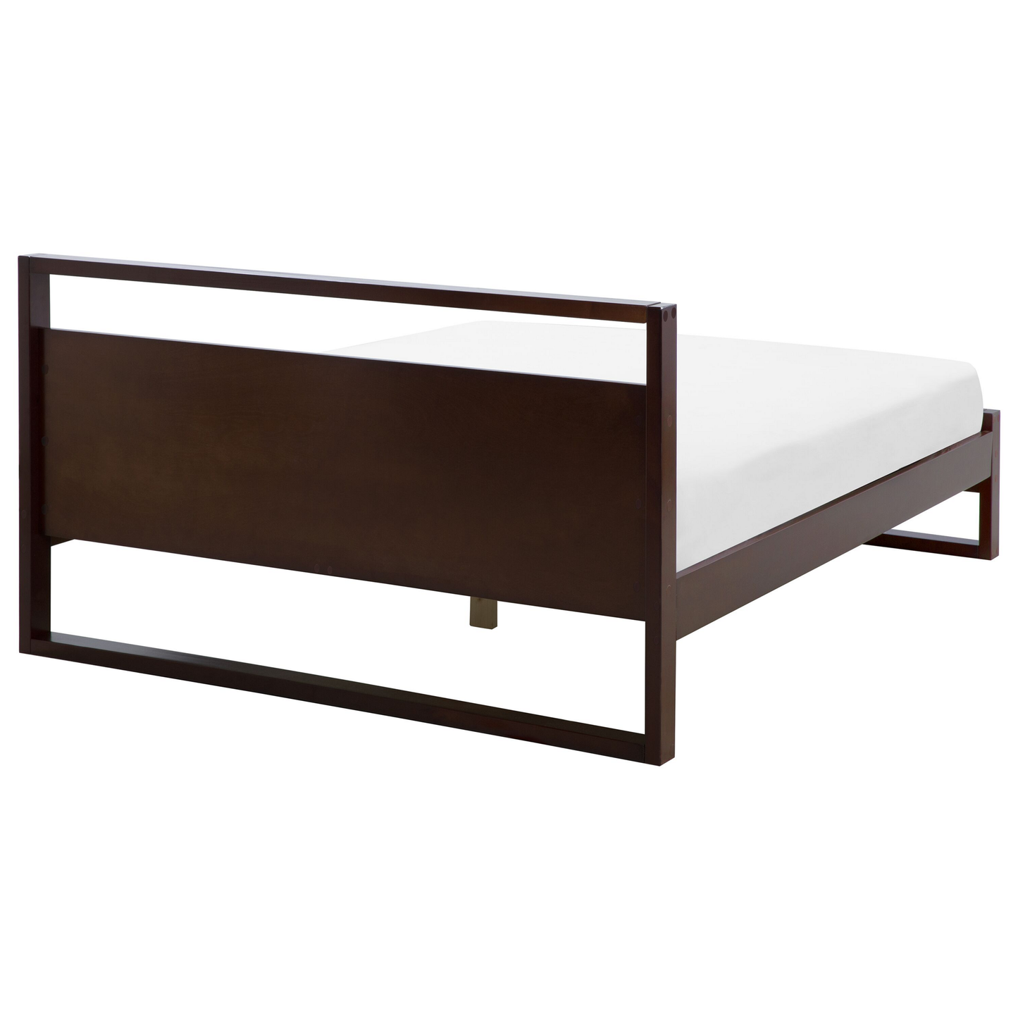 Holzbett dunkelbraun Lattenrost 180 x 200 cm GIULIA