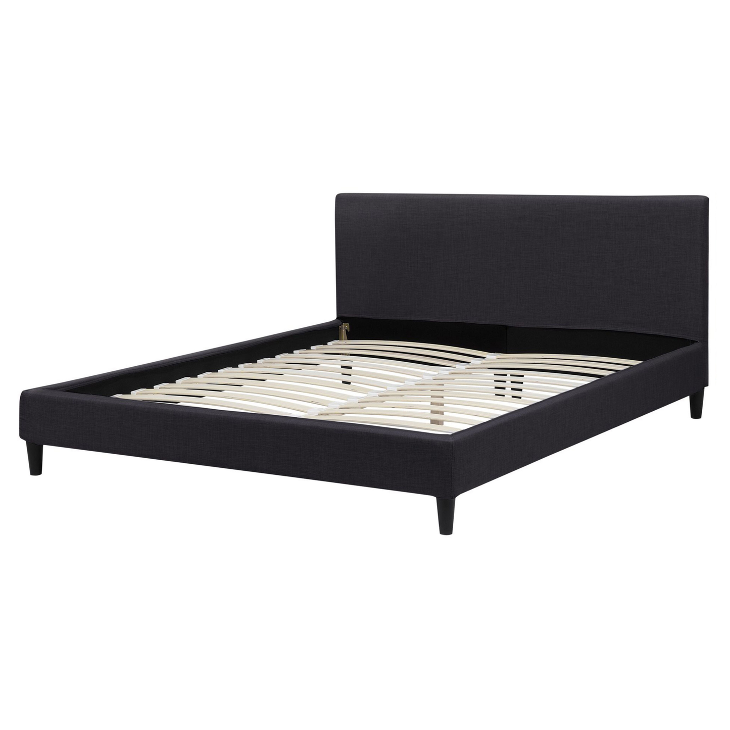 Bettrahmenbezug FITOU 160 x 200 cm Schwarz
