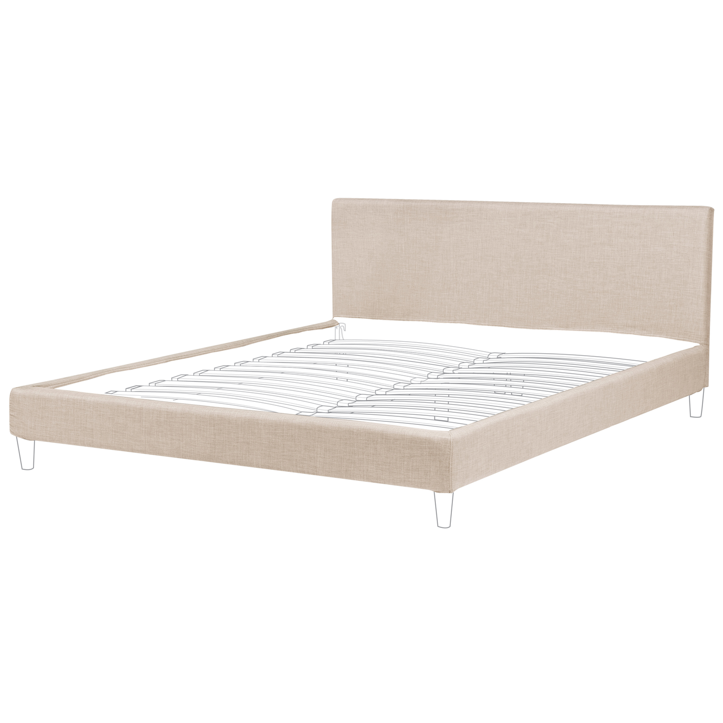 Bettrahmenbezug FITOU 180 x 200 cm Beige