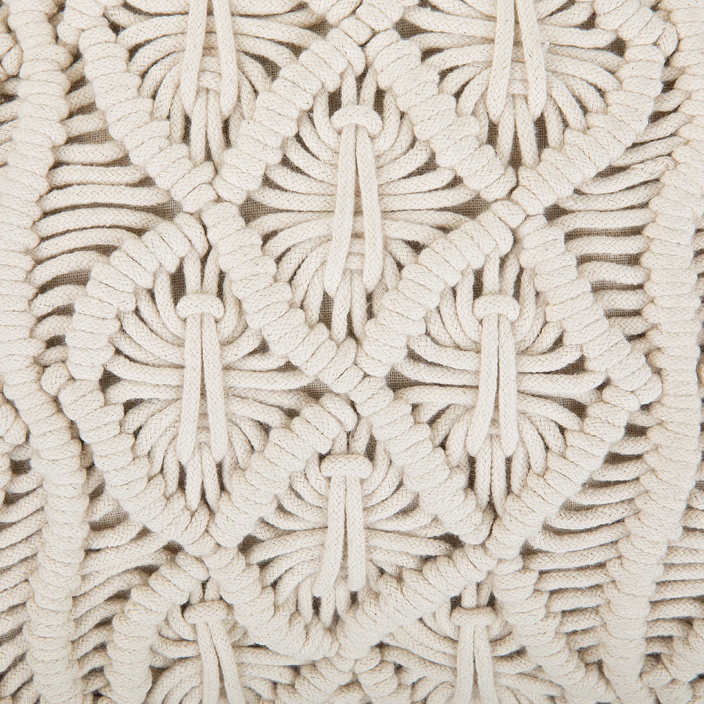 Dekokissen Strickmuster helles Beige 45 x 40 cm GOREME