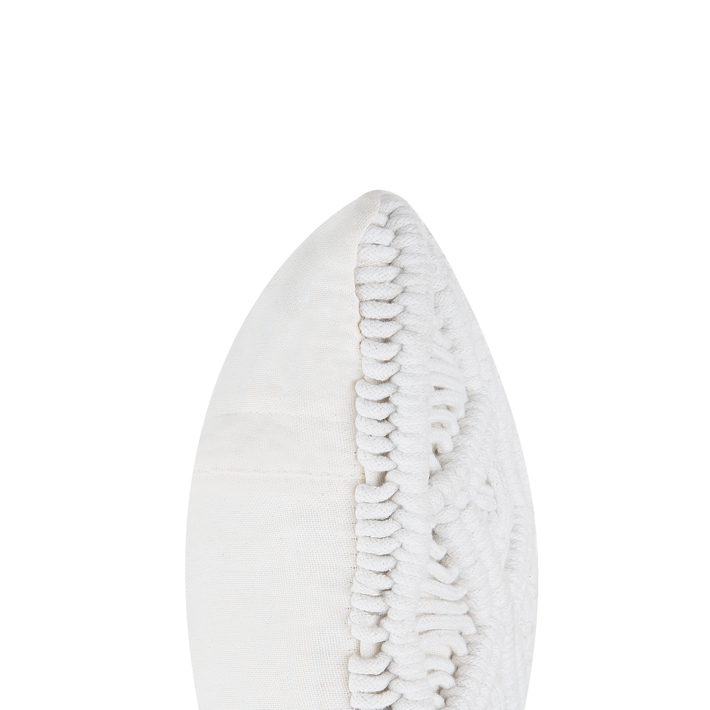 Dekokissen Makramee Baumwolle Weiss ALATEPE 30 x 50 cm