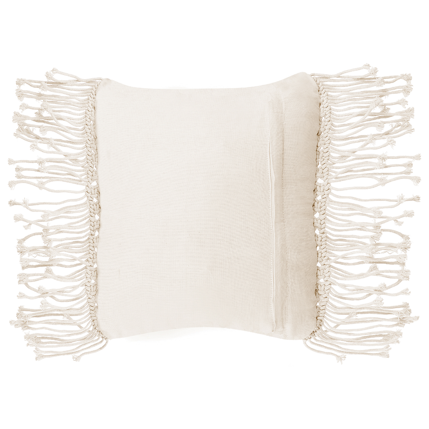 Dekokissen Makramee Baumwolle Helles Beige YORTAN 45 x 40 cm