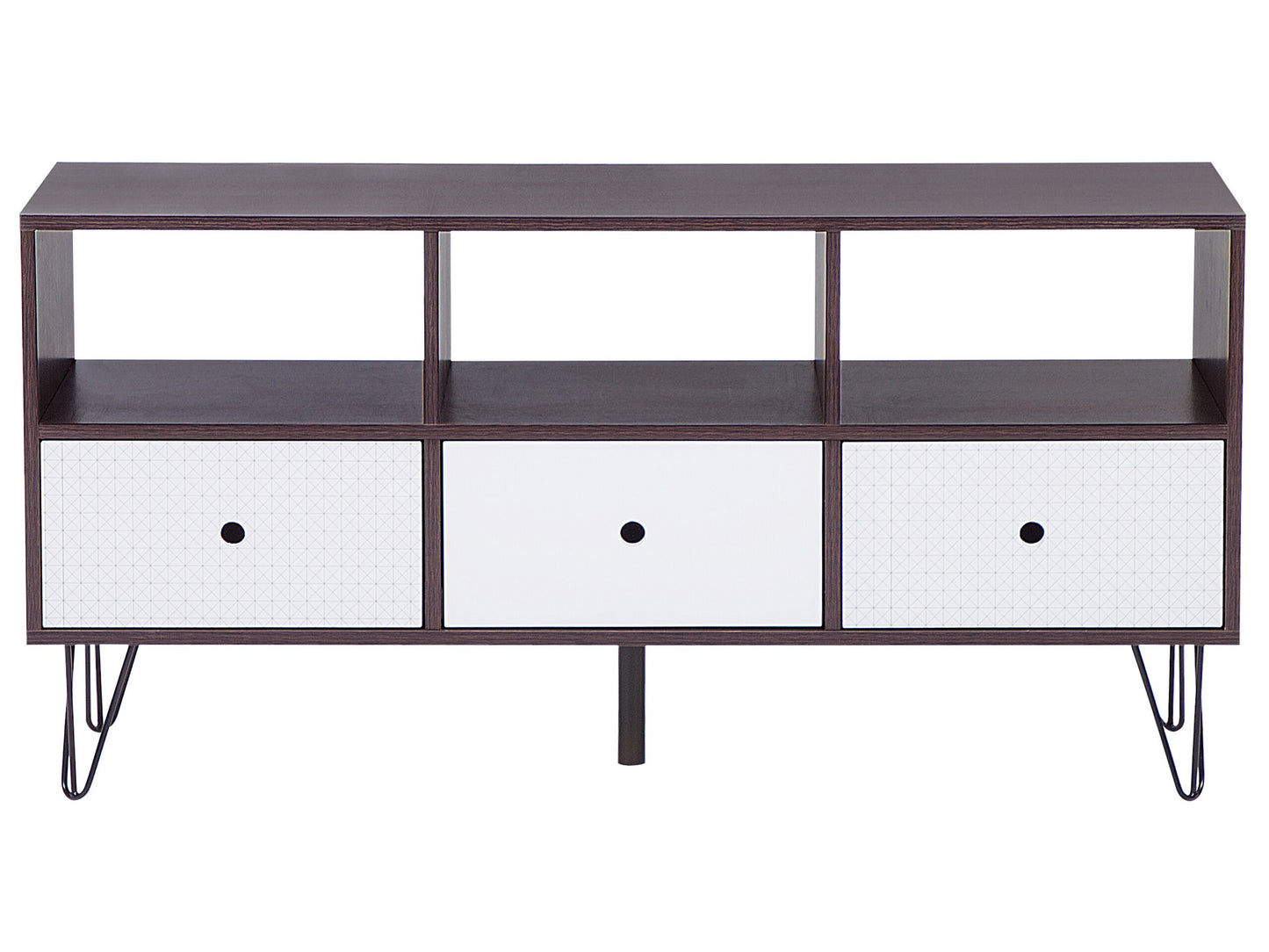 TV-Möbel FOSTON Braun / Weiss