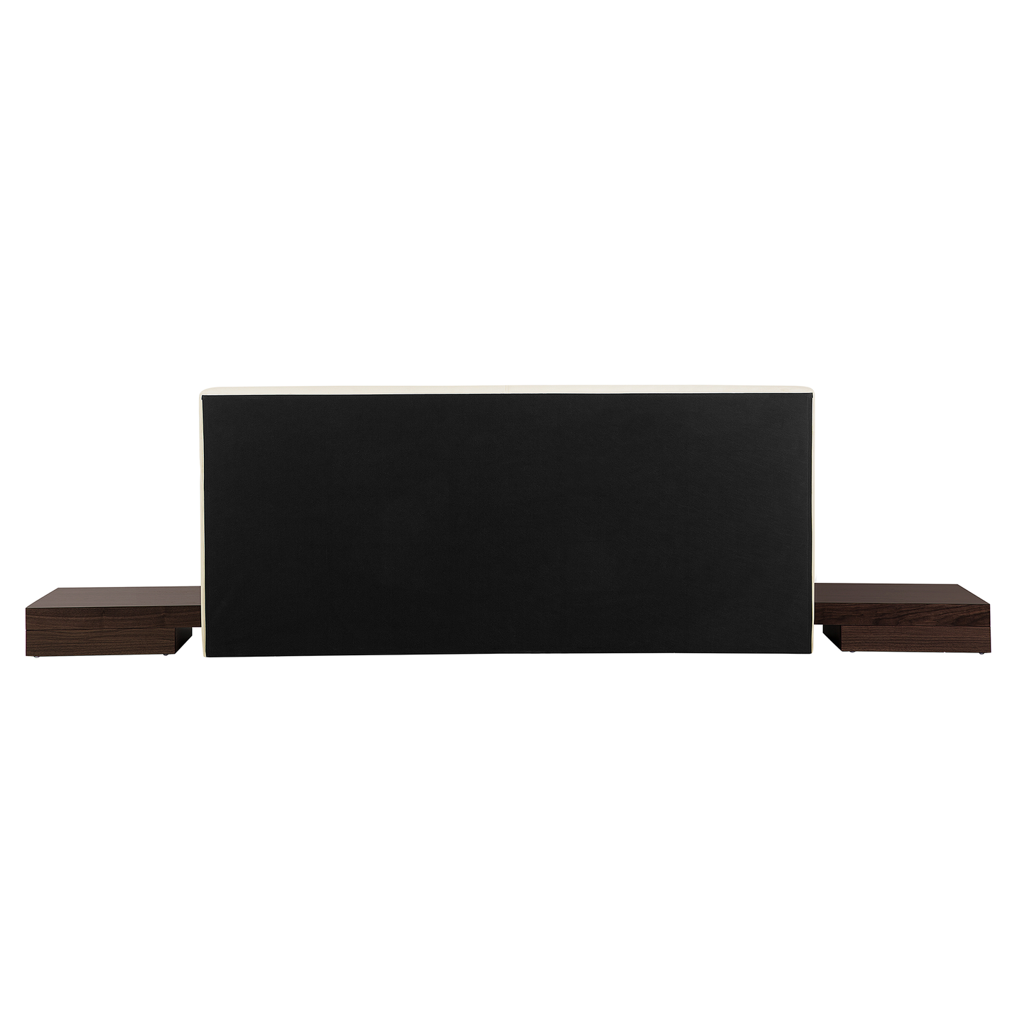 Bett mit Lattenrost Kunstleder ZEN 180 x 200 cm Dunkle Esche