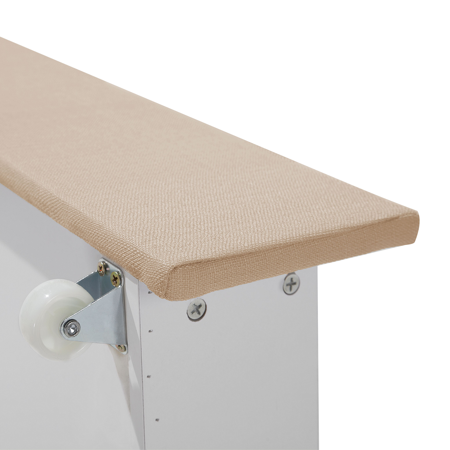 Bett mit Schubladen Stoff MONTPELLIER 160 x 200 cm Beige