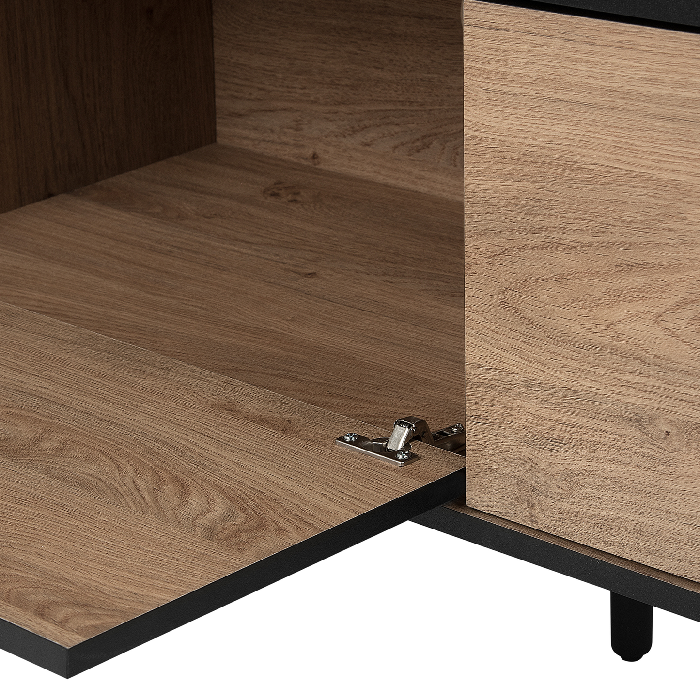 TV-Möbel HALSTON Braun / Schwarz