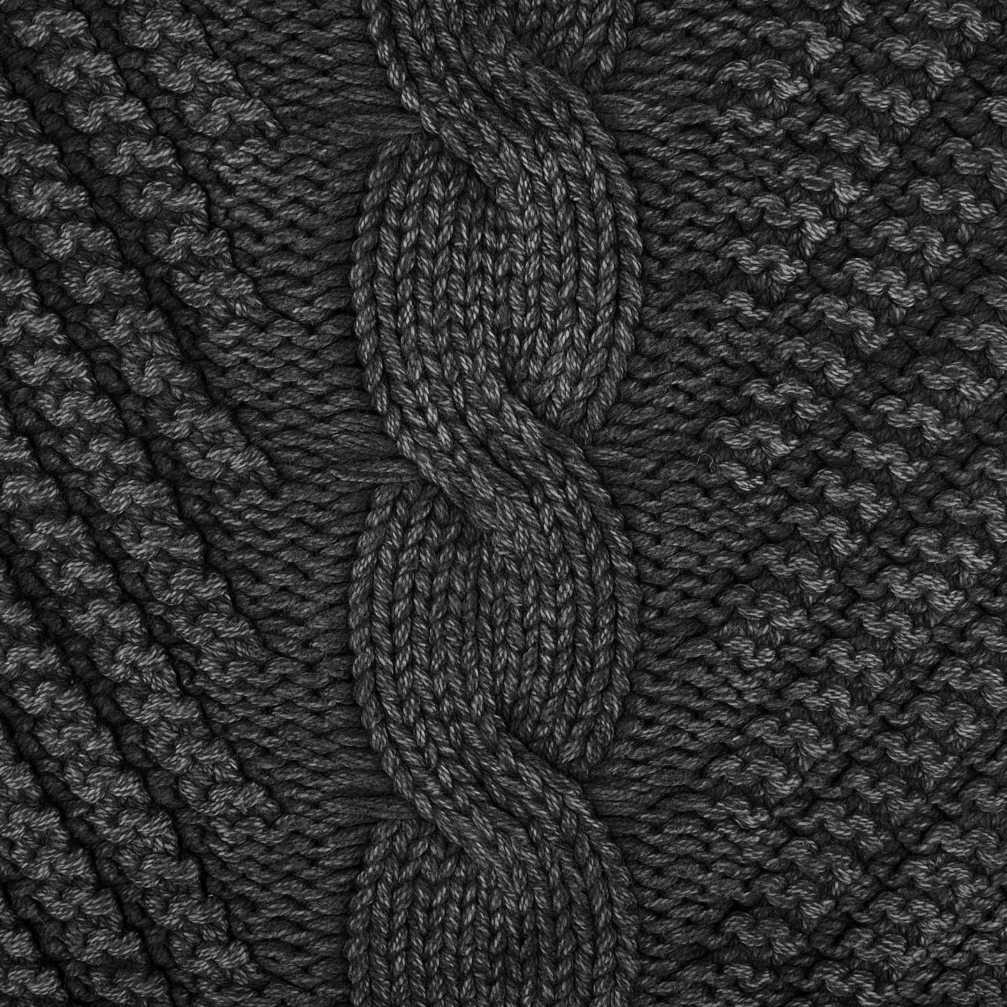 Dekokissen KONNI Baumwolle 45 x 45 cm Grau ZickZack-Muster