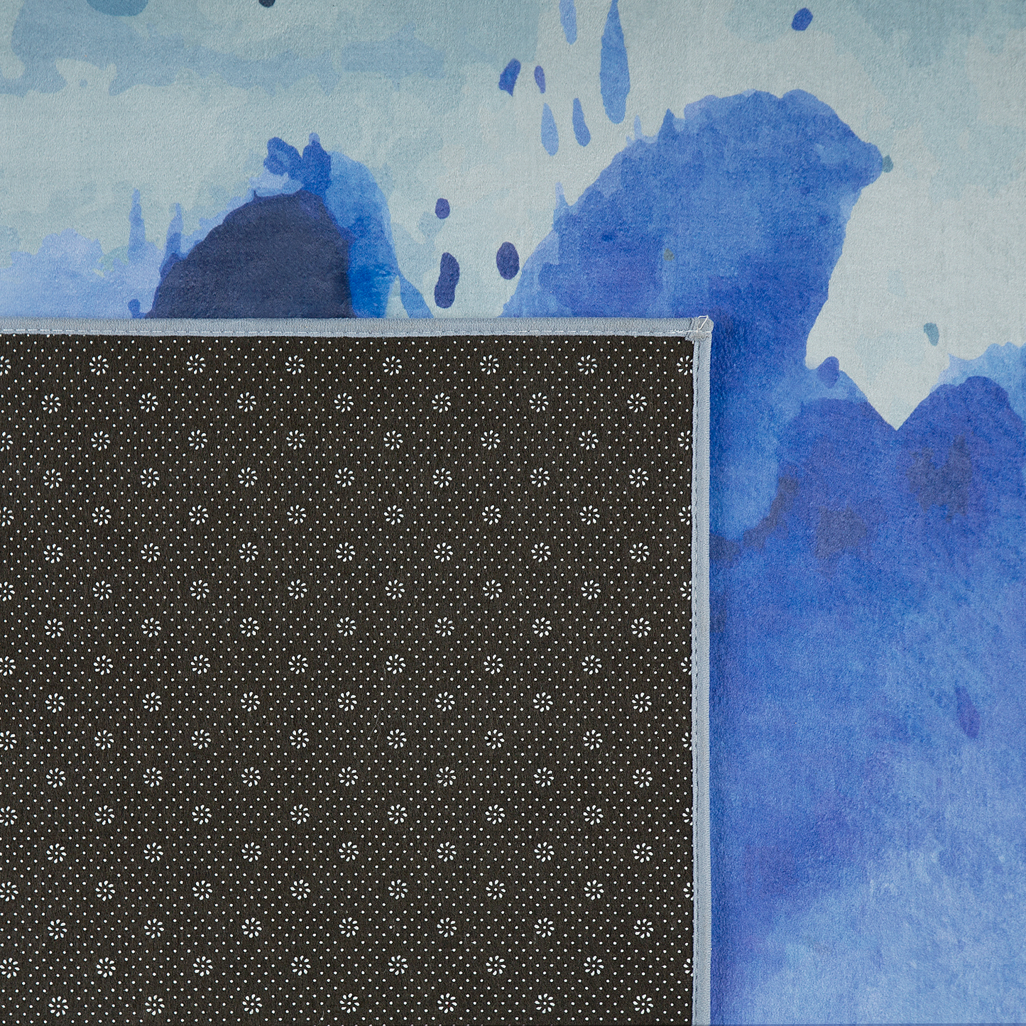 Teppich blau 160 x 230 cm Flecken-Muster Kurzflor ODALAR