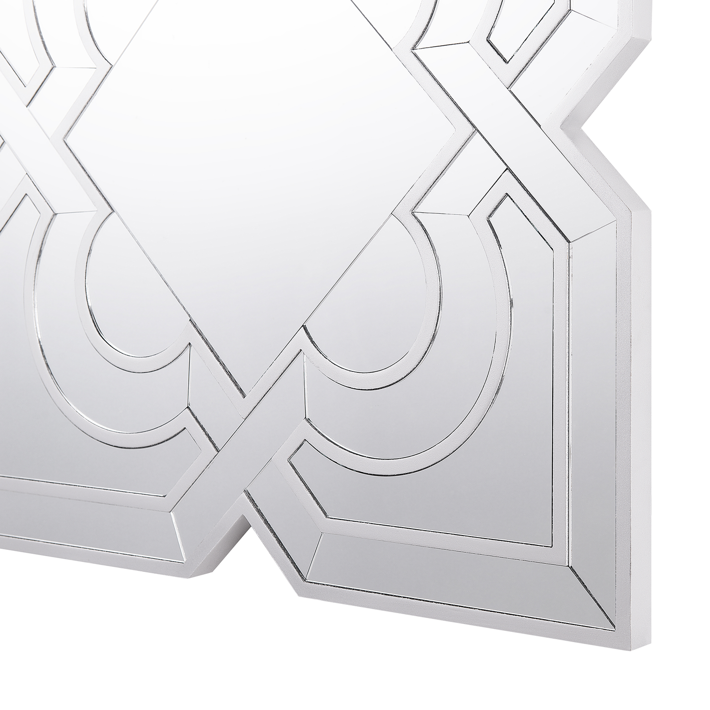 Wandspiegel Blumenform silber 80 x 80 cm HONFLEUR