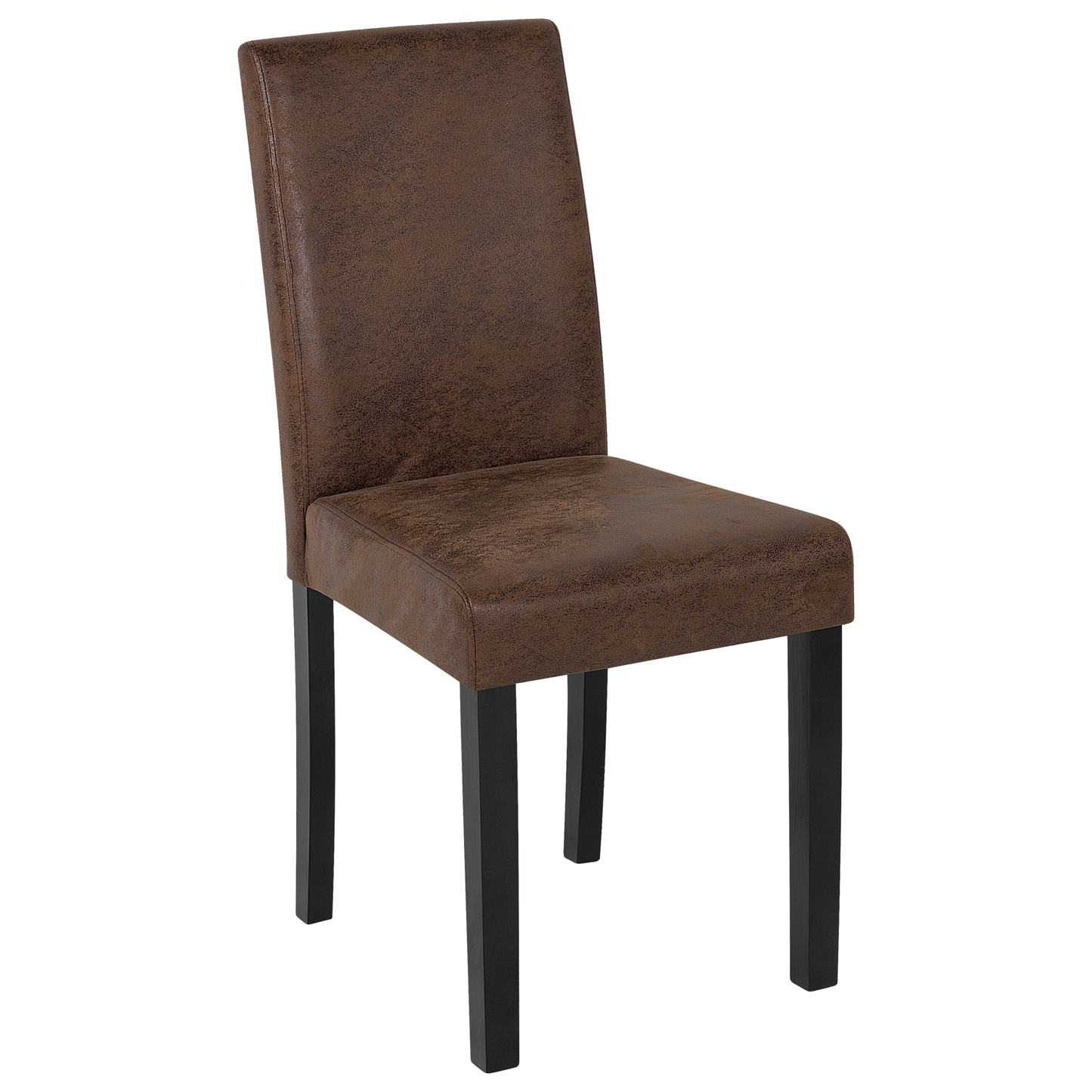Esszimmerstuhl 2er Set BROADWAY Kunstleder Goldbraun