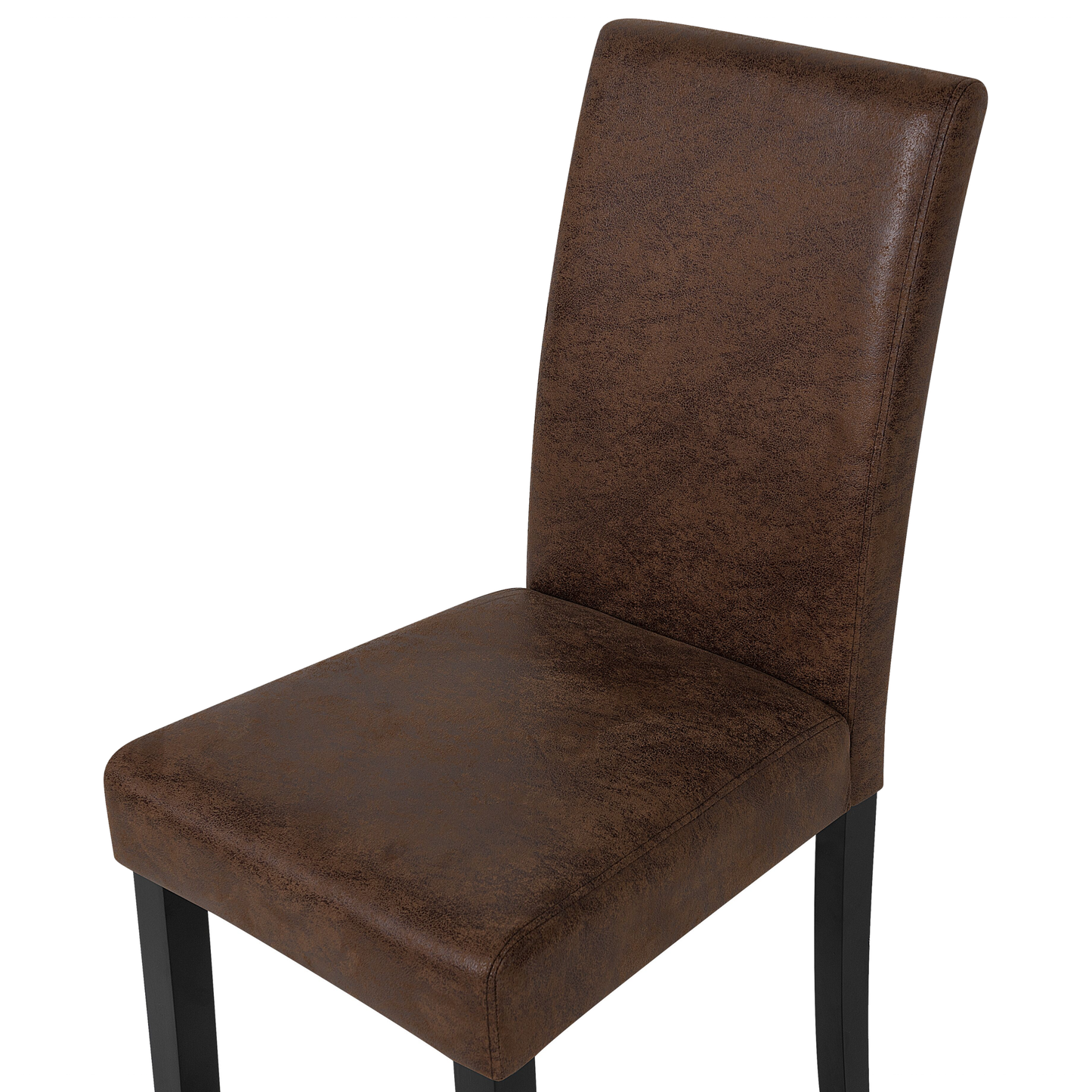 Esszimmerstuhl 2er Set BROADWAY Kunstleder Goldbraun