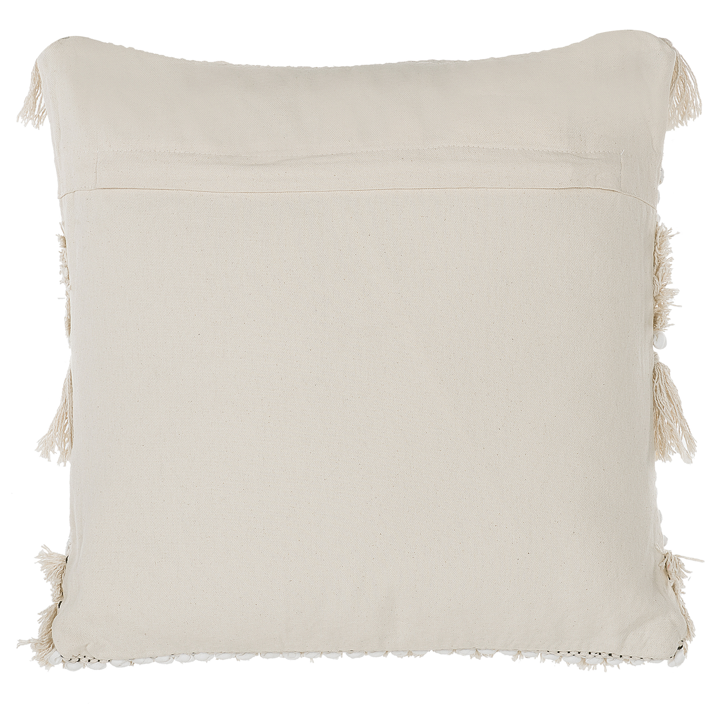 Dekokissen Streifenmuster beige bestickt 45 x 45 cm VILLUR