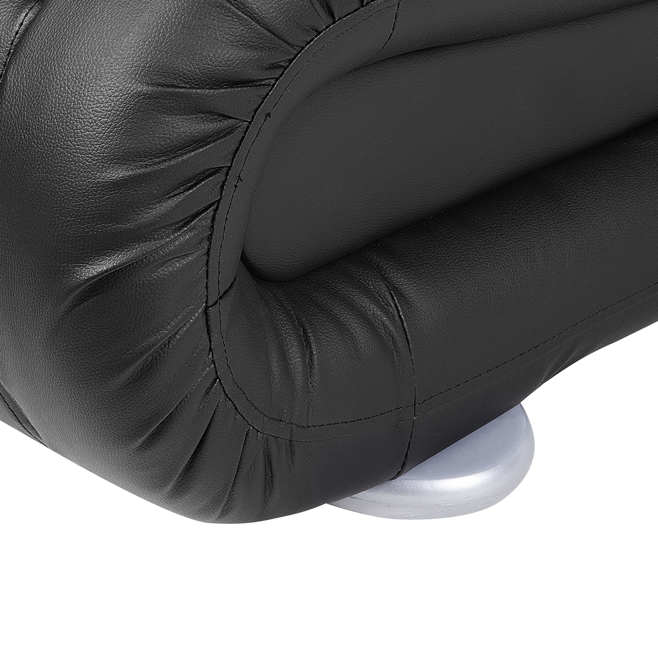 Wasserbett Kunstleder schwarz 140 x 200 cm mit LED-Beleuchtung AVIGNON