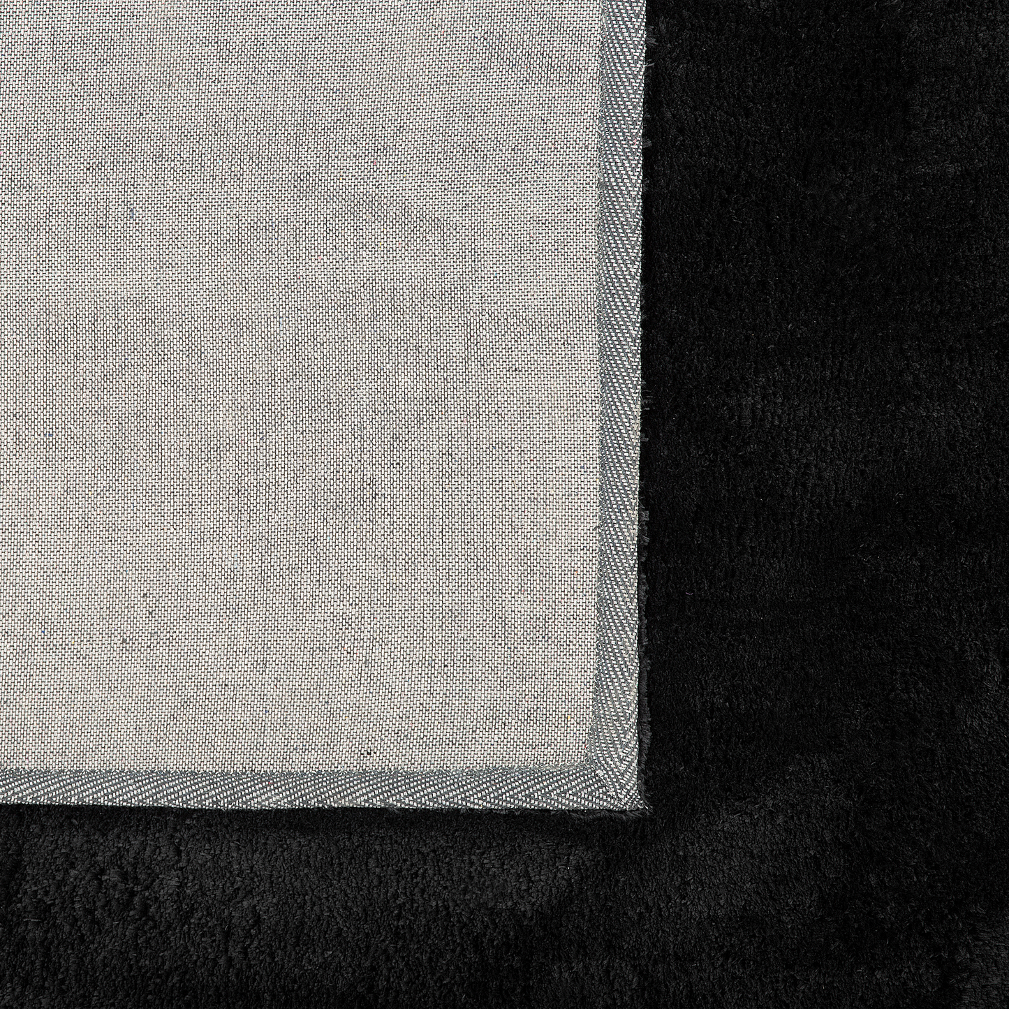 Teppich schwarz 80 x 150 cm Shaggy EVREN