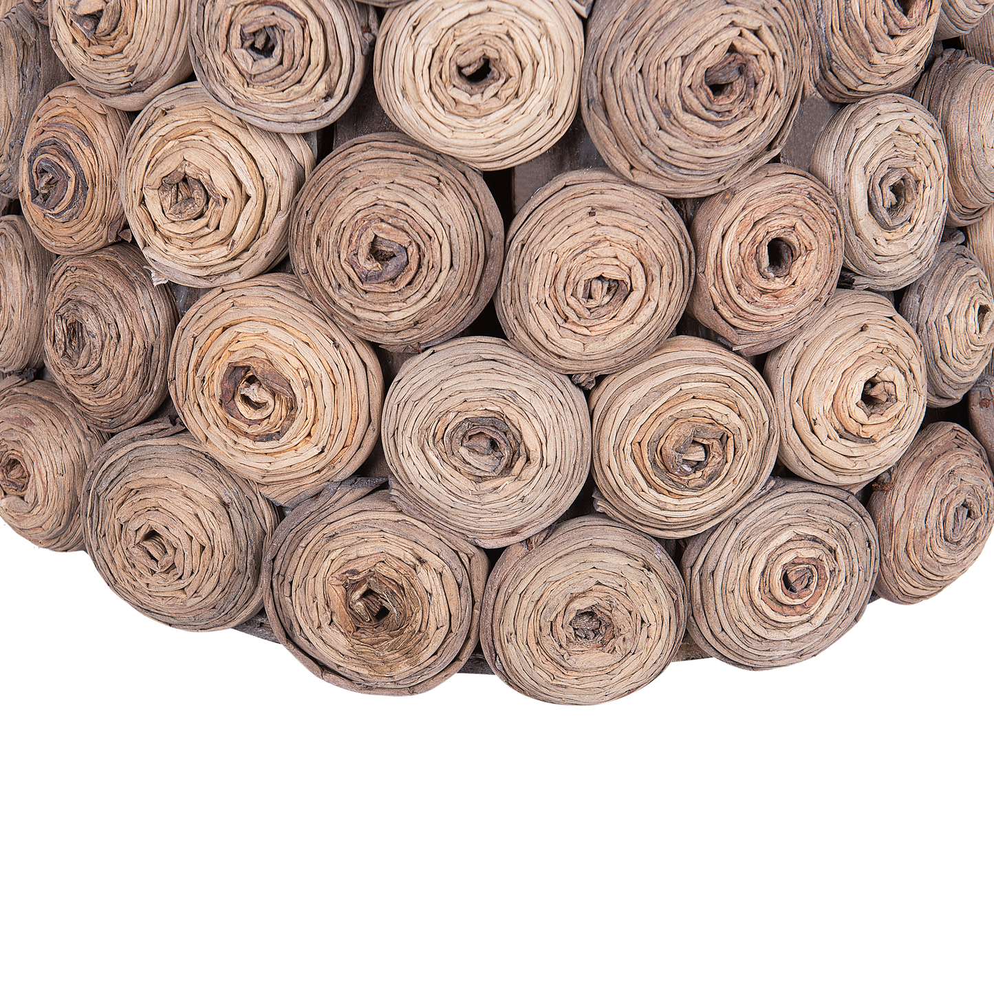 Nachttisch beige rund ø33 cm BAHIA