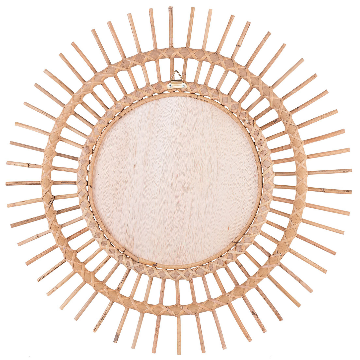Wandspiegel STENEN 76 cm 76 cm Rattan Beige
