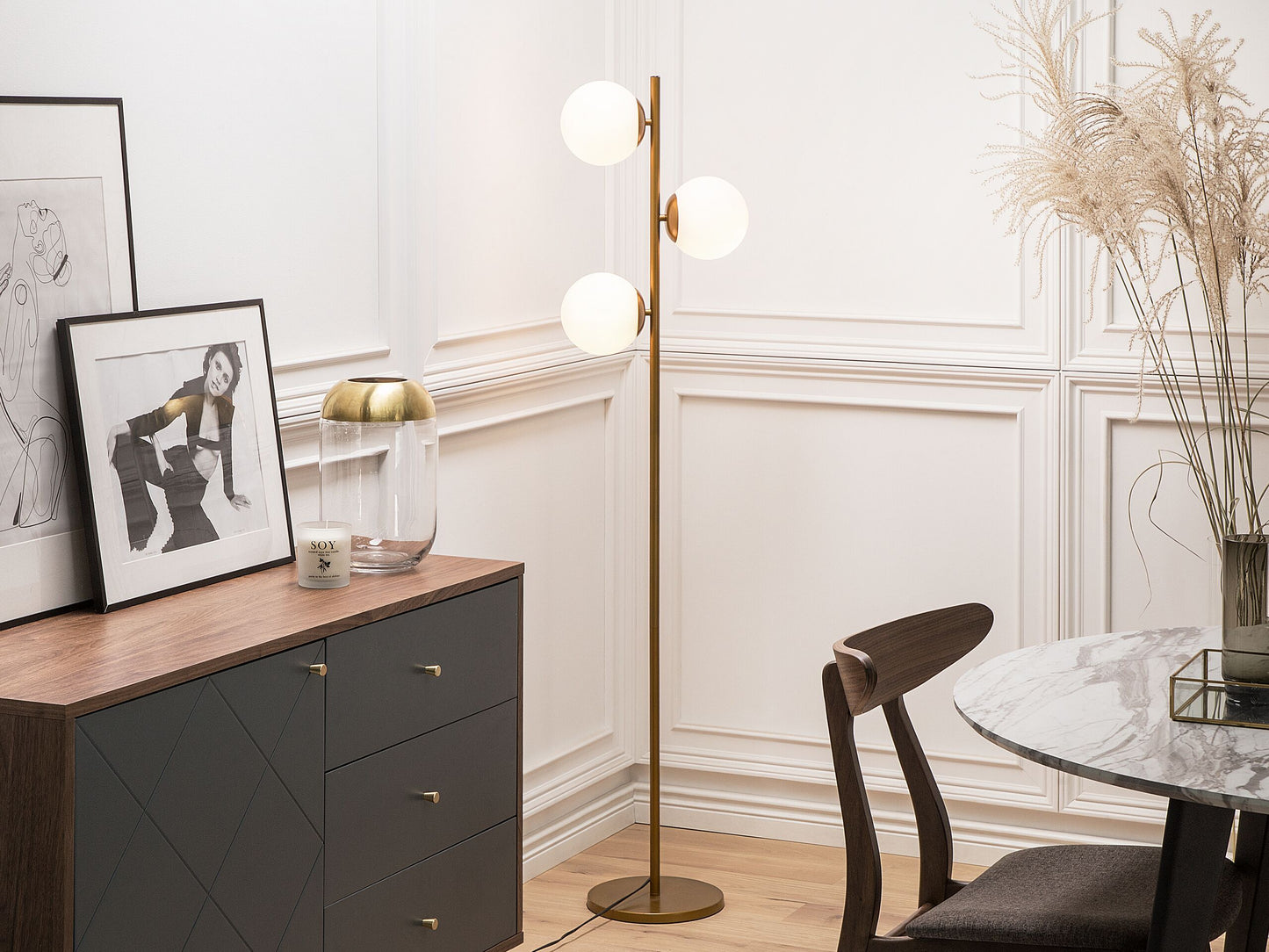 Stehlampe WADI Metall Gold