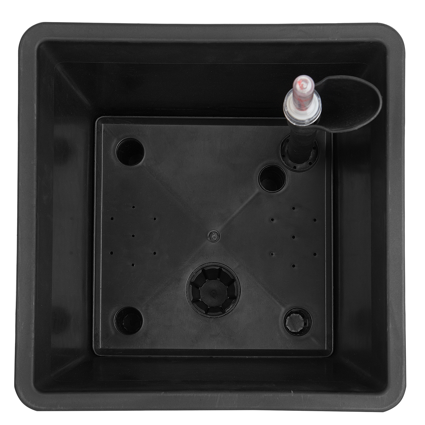 Set mit 3 Blumentöpfen BALZO Kunststoff 42 cm Schwarz