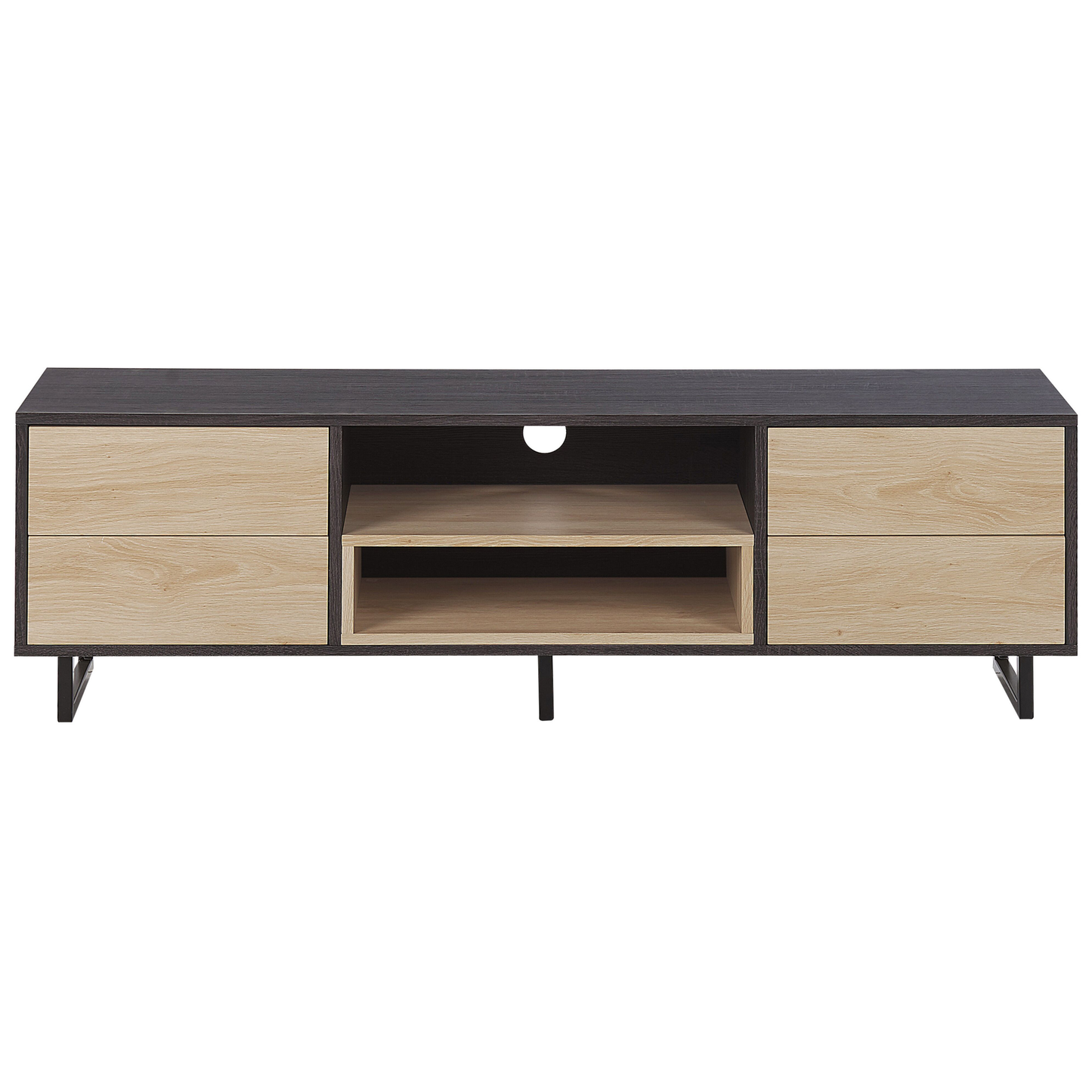 TV-Möbel MAINE Braun / Schwarz