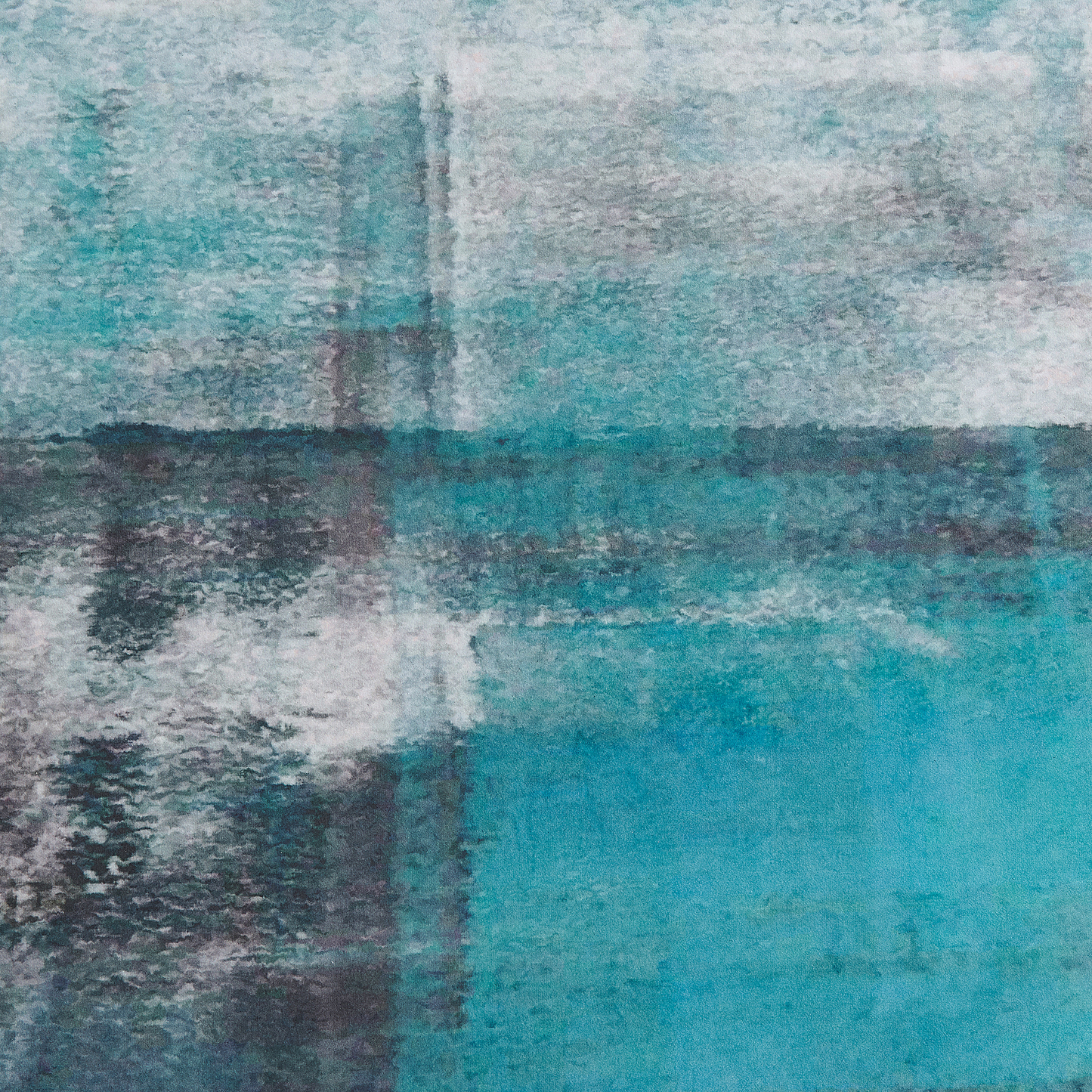 Teppich blau 80 x 150 cm Kurzflor TRABZON