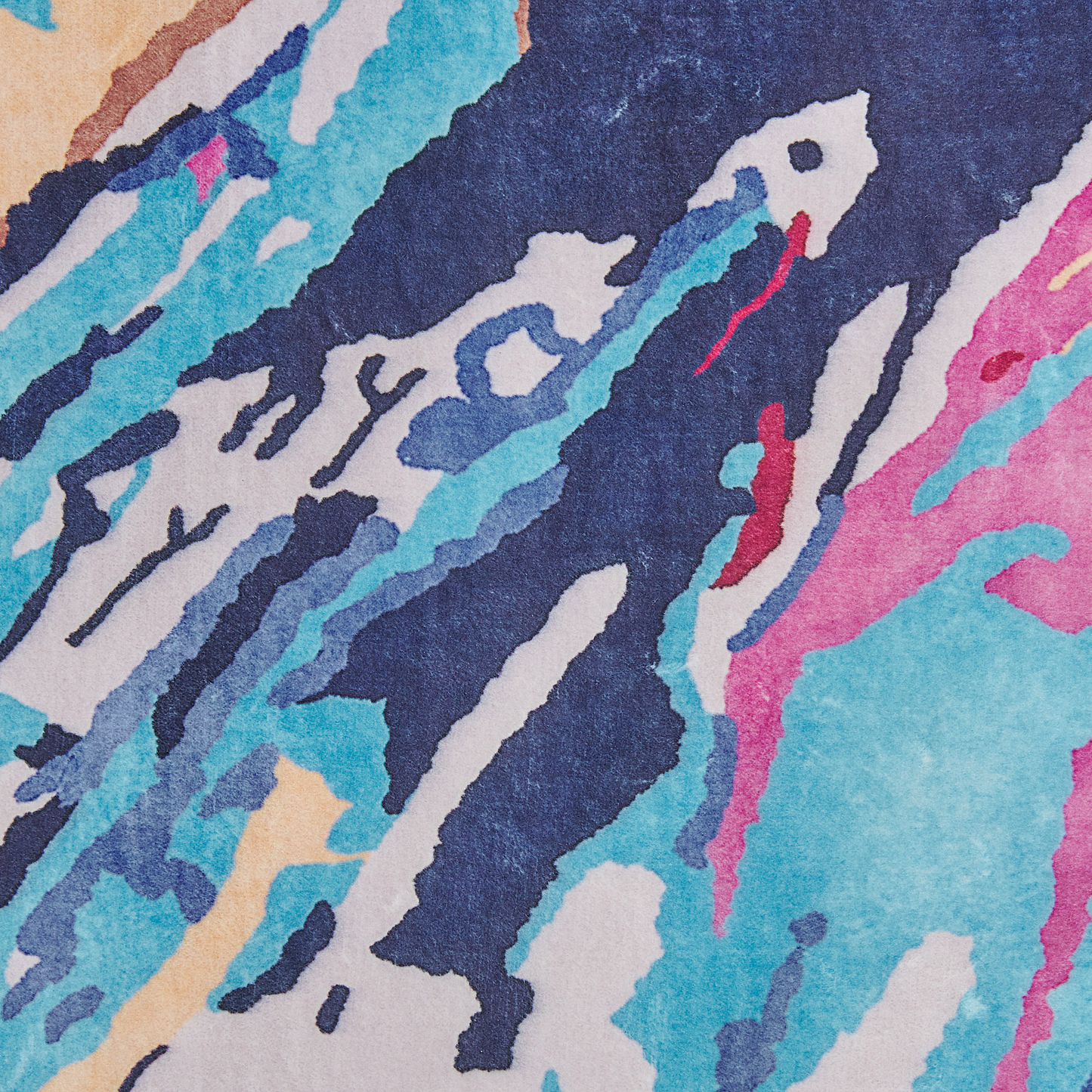 Teppich bunt 80 x 150 cm Kurzflor KARABUK