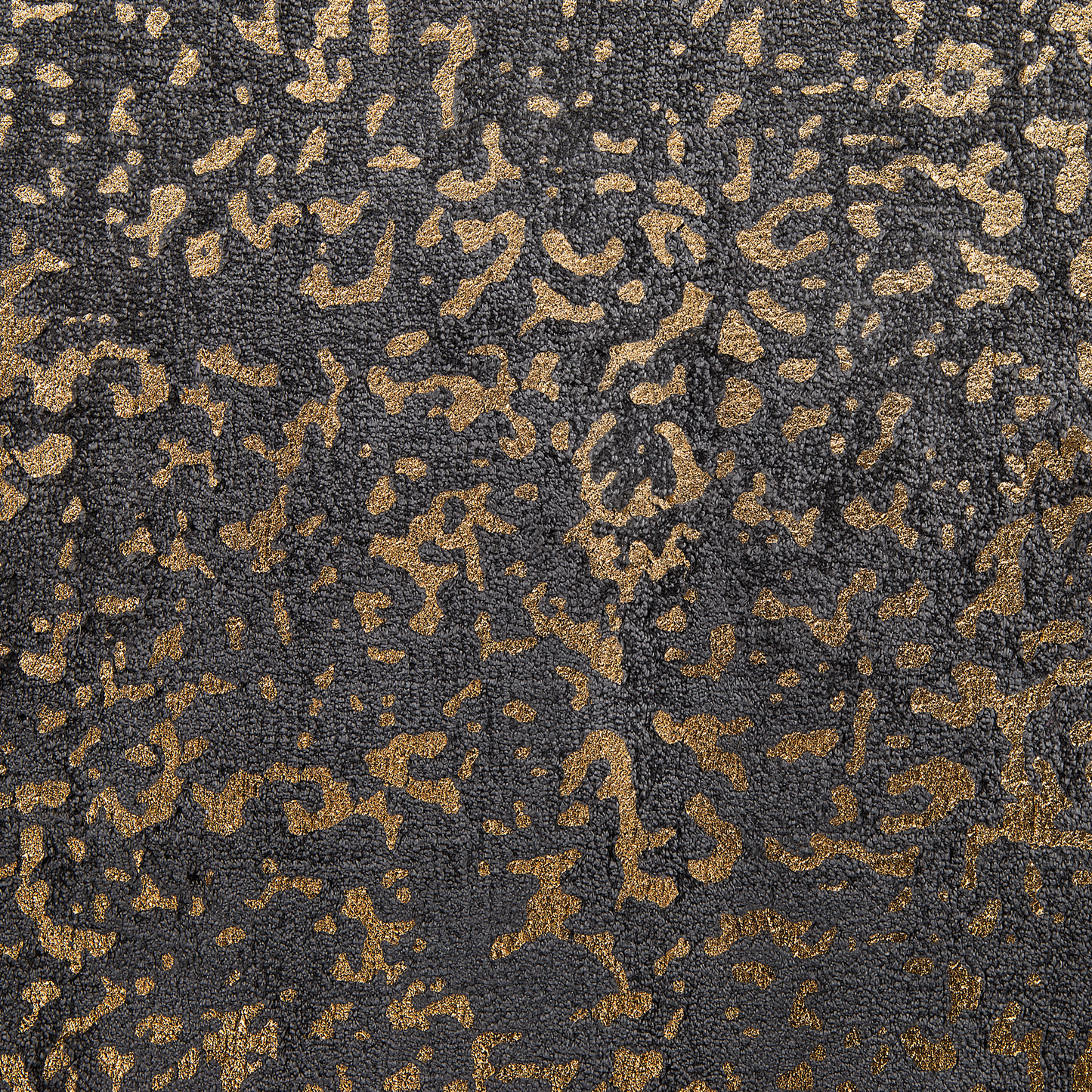 Teppich dunkelgrau-gold 160 x 230 cm abstraktes Muster Kurzflor ESEL