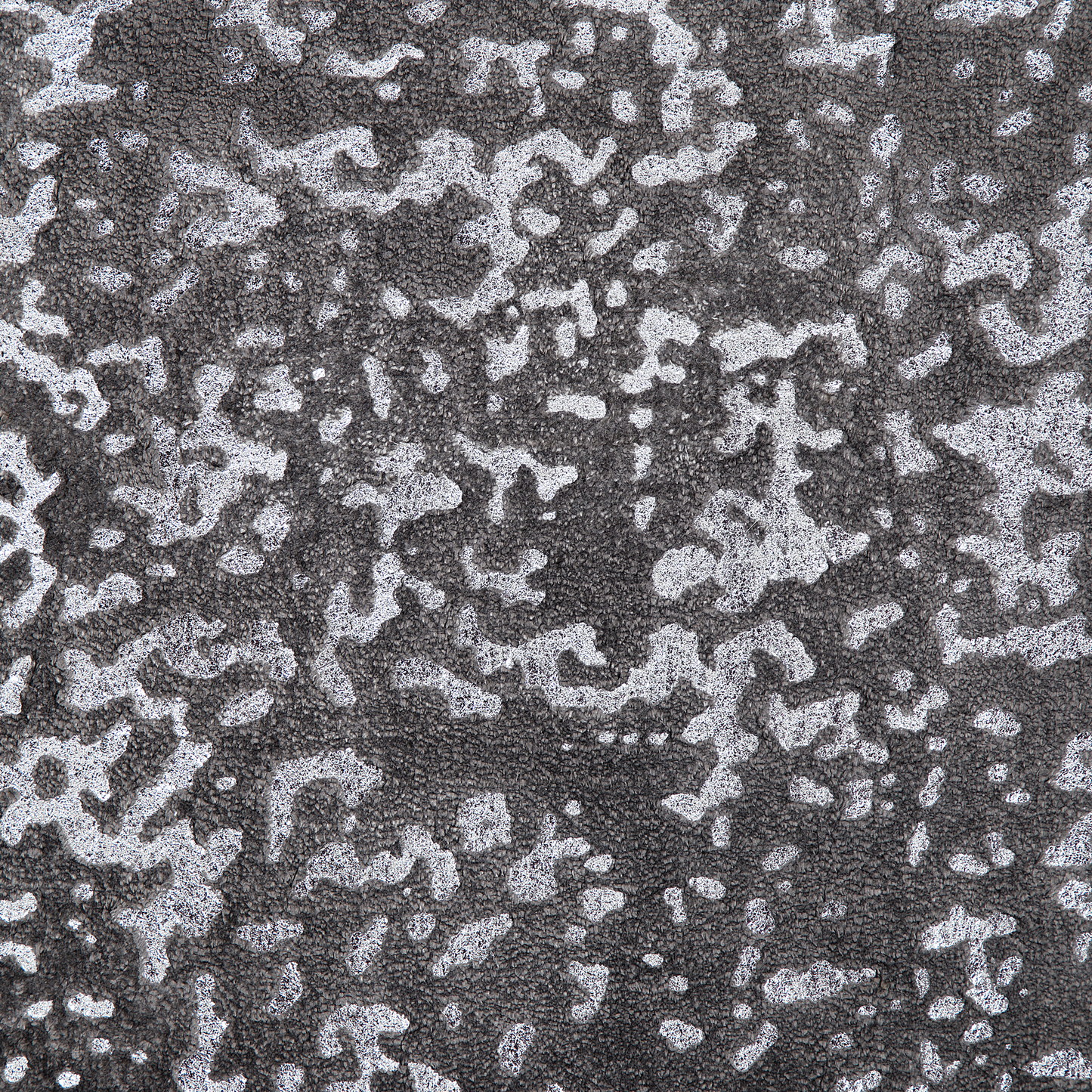 Teppich dunkelgrau-silber 140 x 200 cm abstraktes Muster Kurzflor ESEL