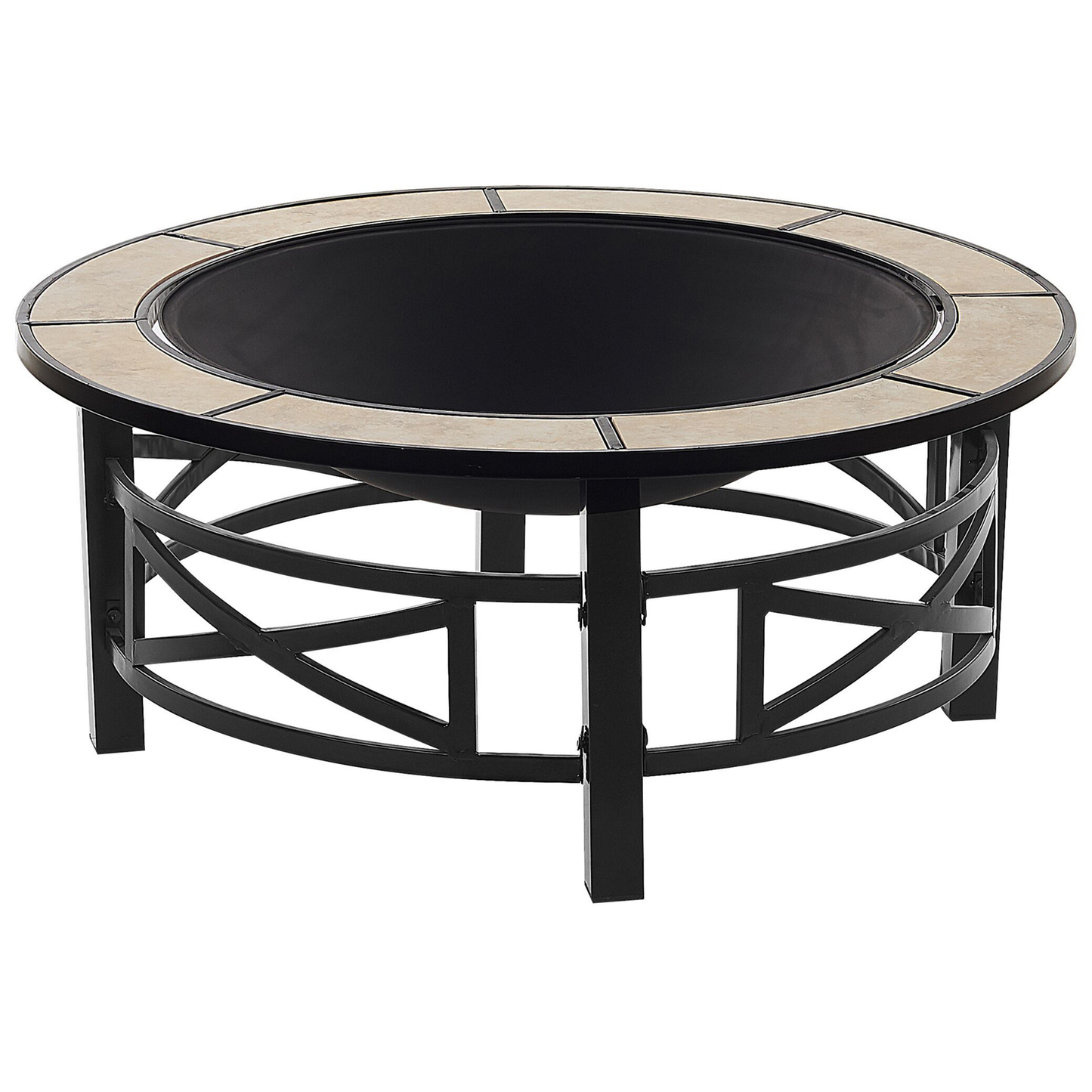 Grill-Feuerstelle HIERRO Metall Schwarz