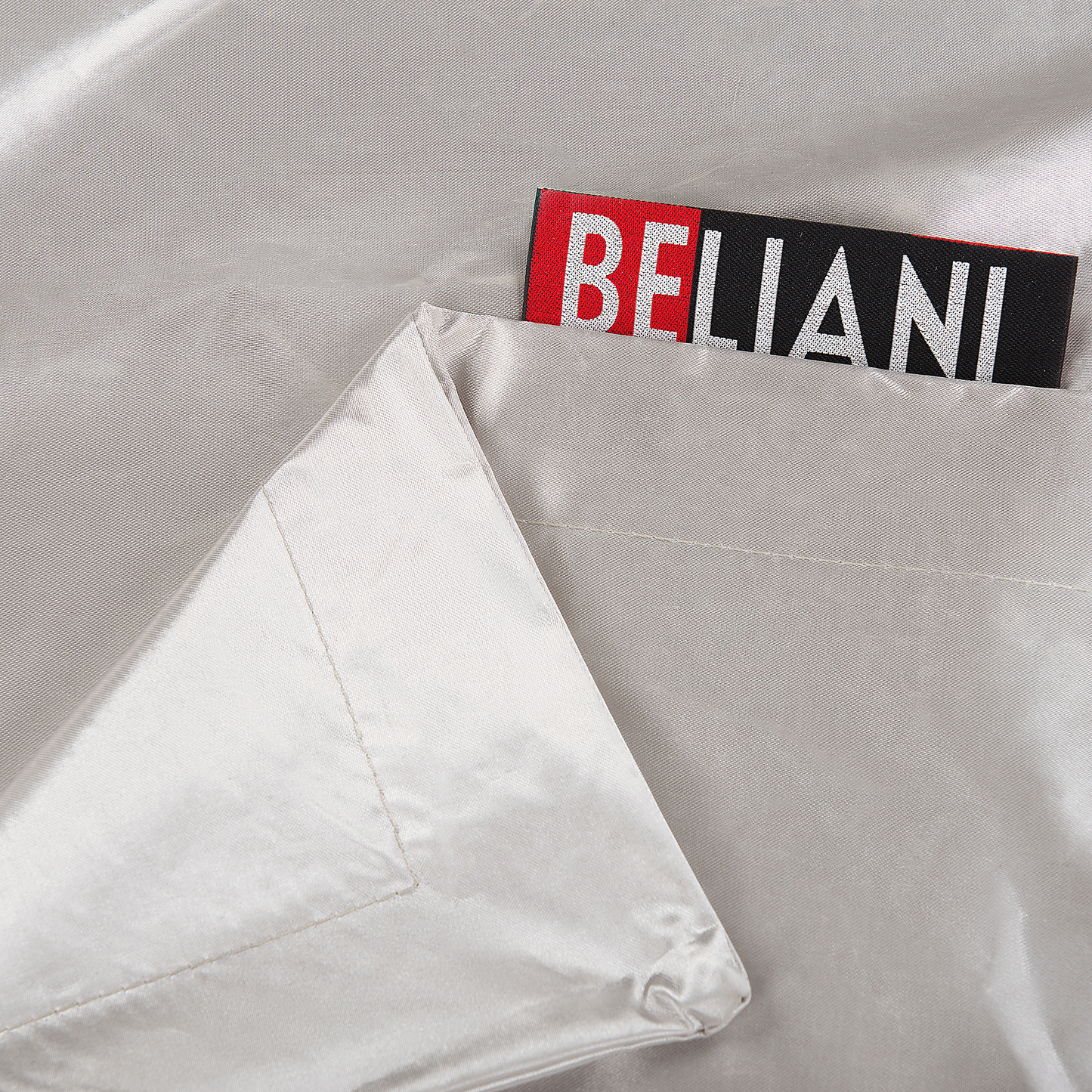 Sitzsack mit Innensack für In- und Outdoor 140 x 180 cm silber hell FUZZY