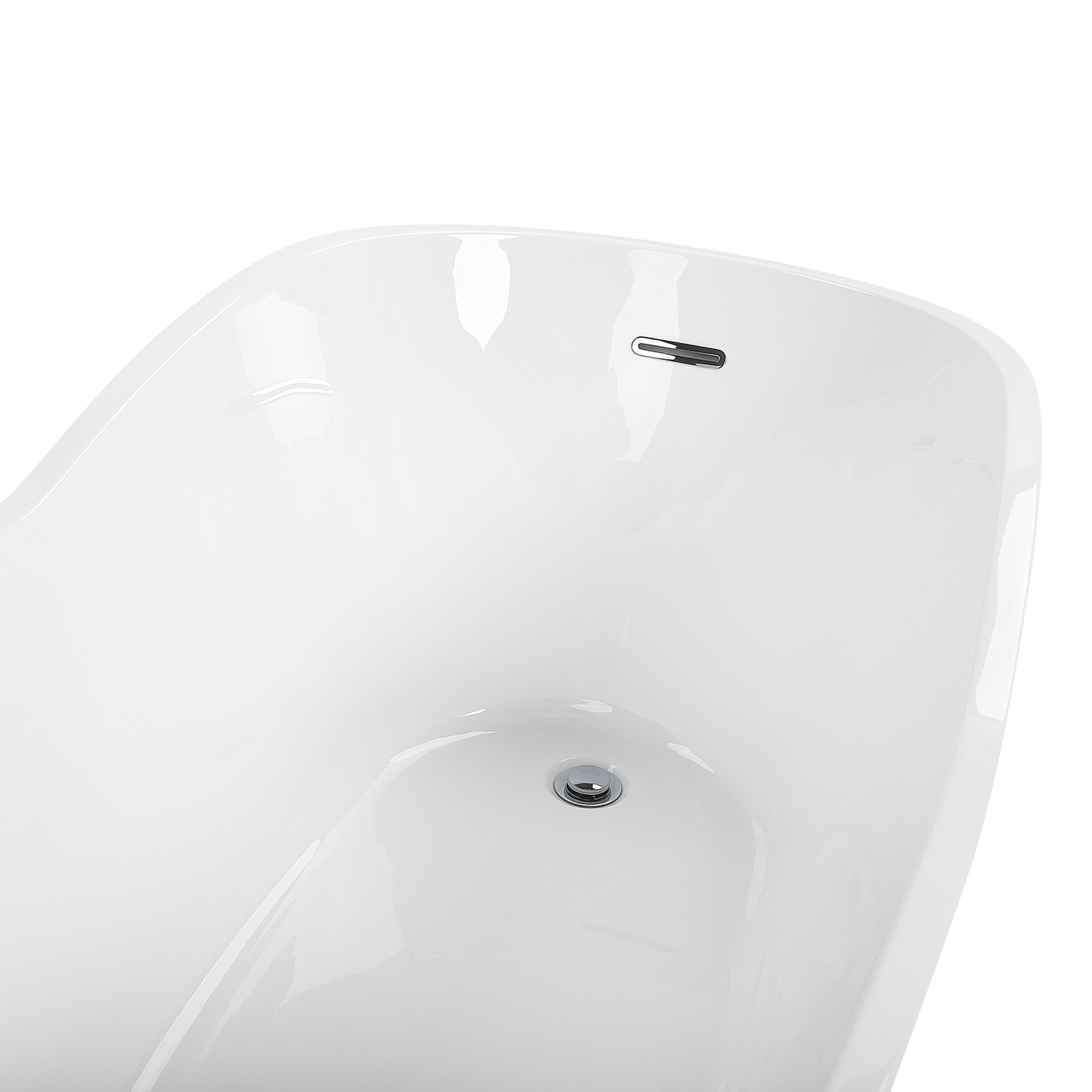 Badewanne freistehend weiss 170 x 80 cm DULCINA