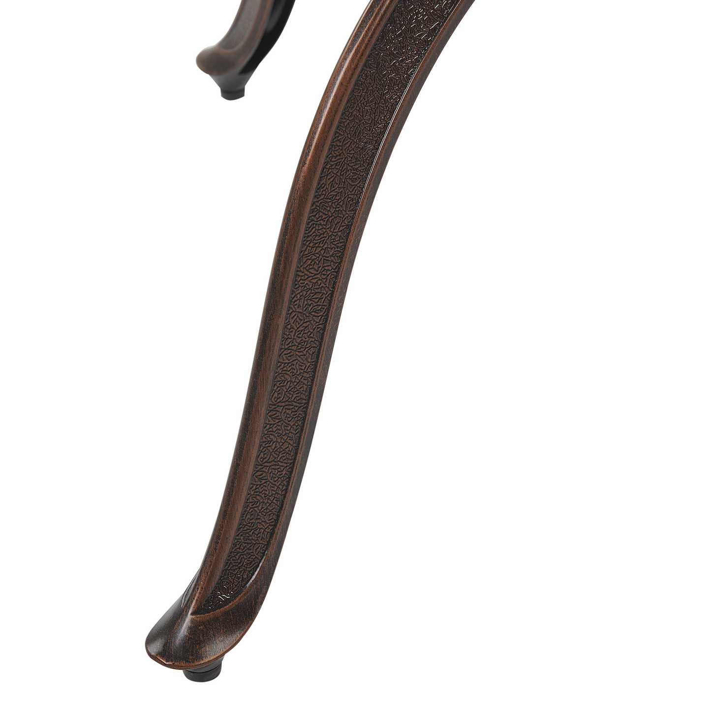 Gartentisch MANFRIA 105 cm 105 cm Metall Dunkelbraun