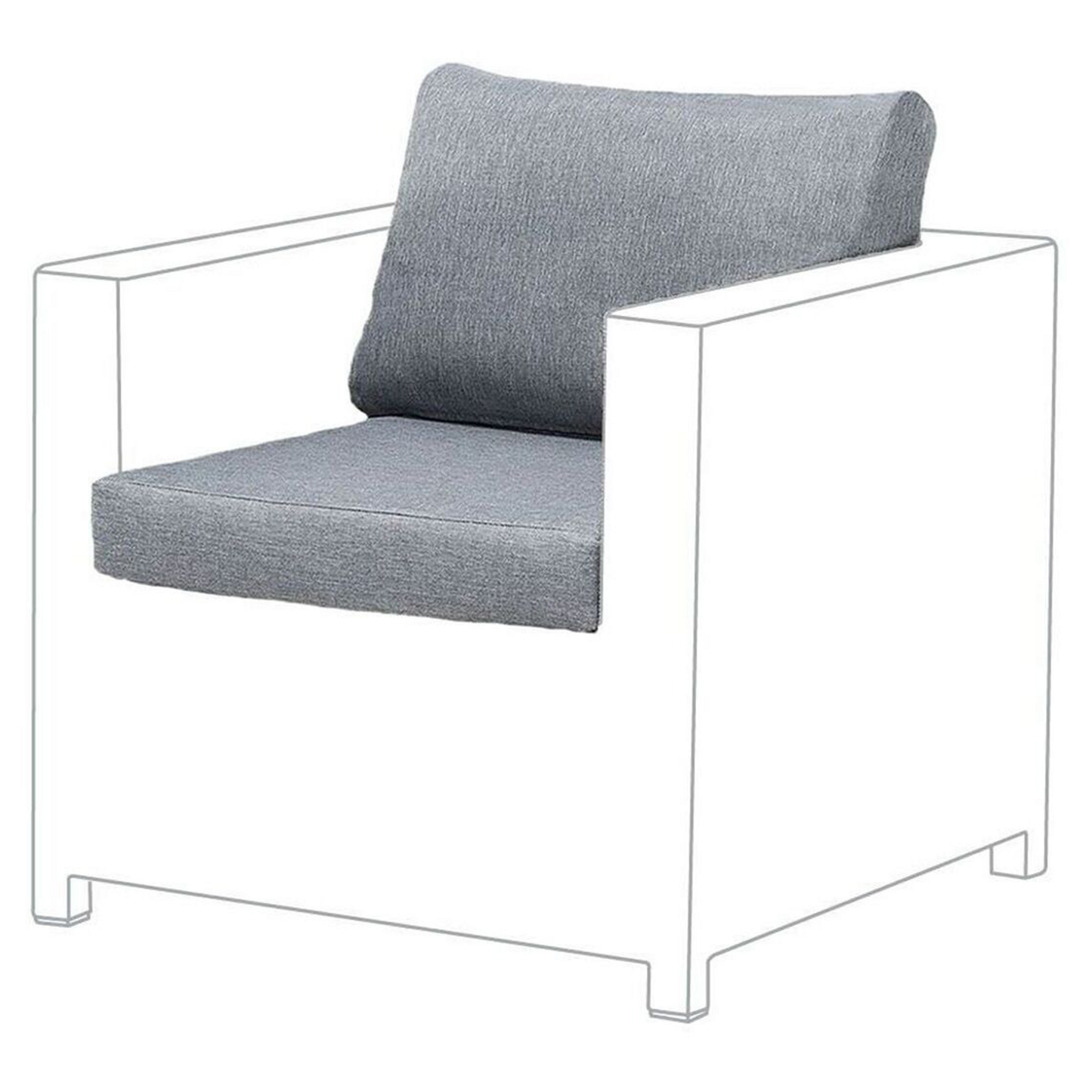 Outdoor Kissenbezug Set MILANO Grau
