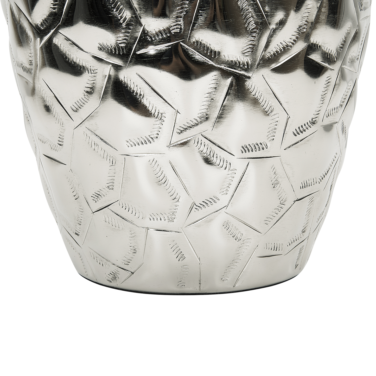 Blumenvase INSHAS Metall 39 cm Silber