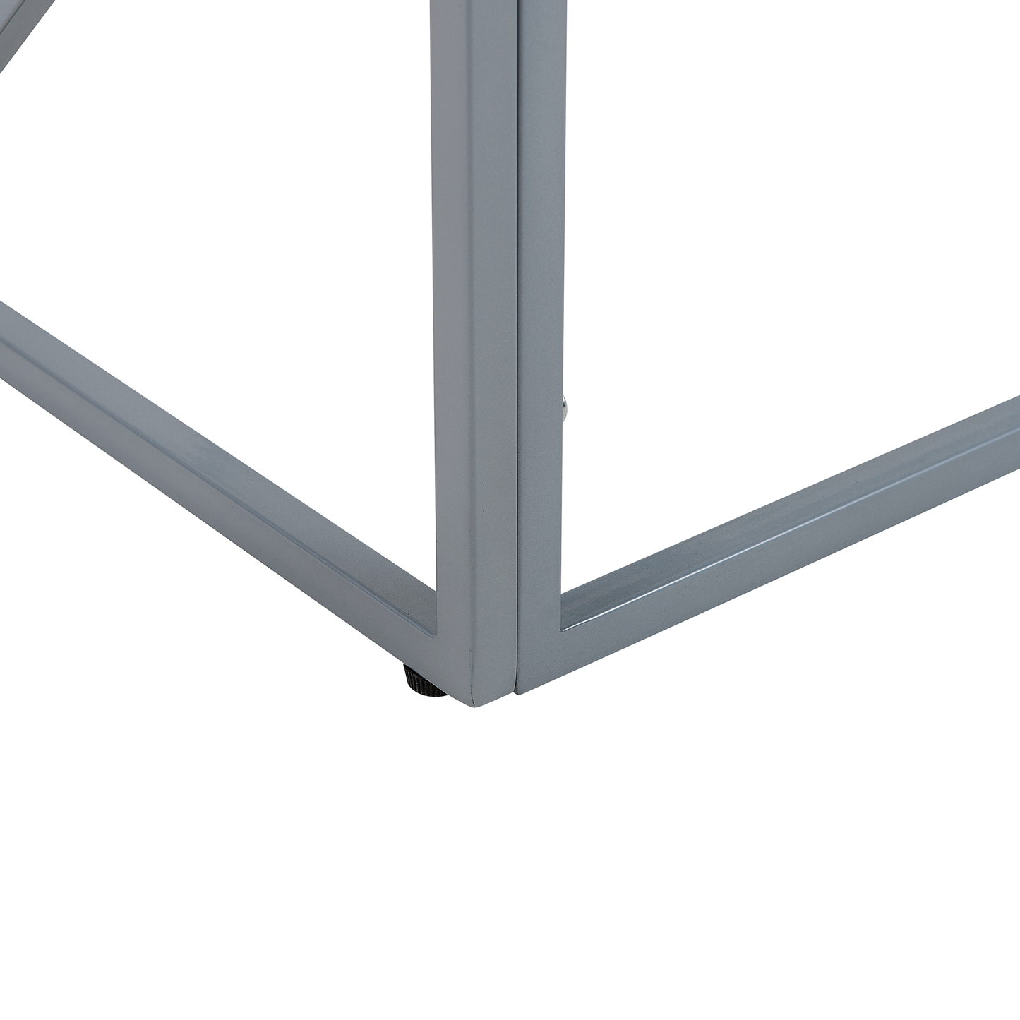 Beistelltisch Glas silber quadratisch 50 x 50 cm ORLAND