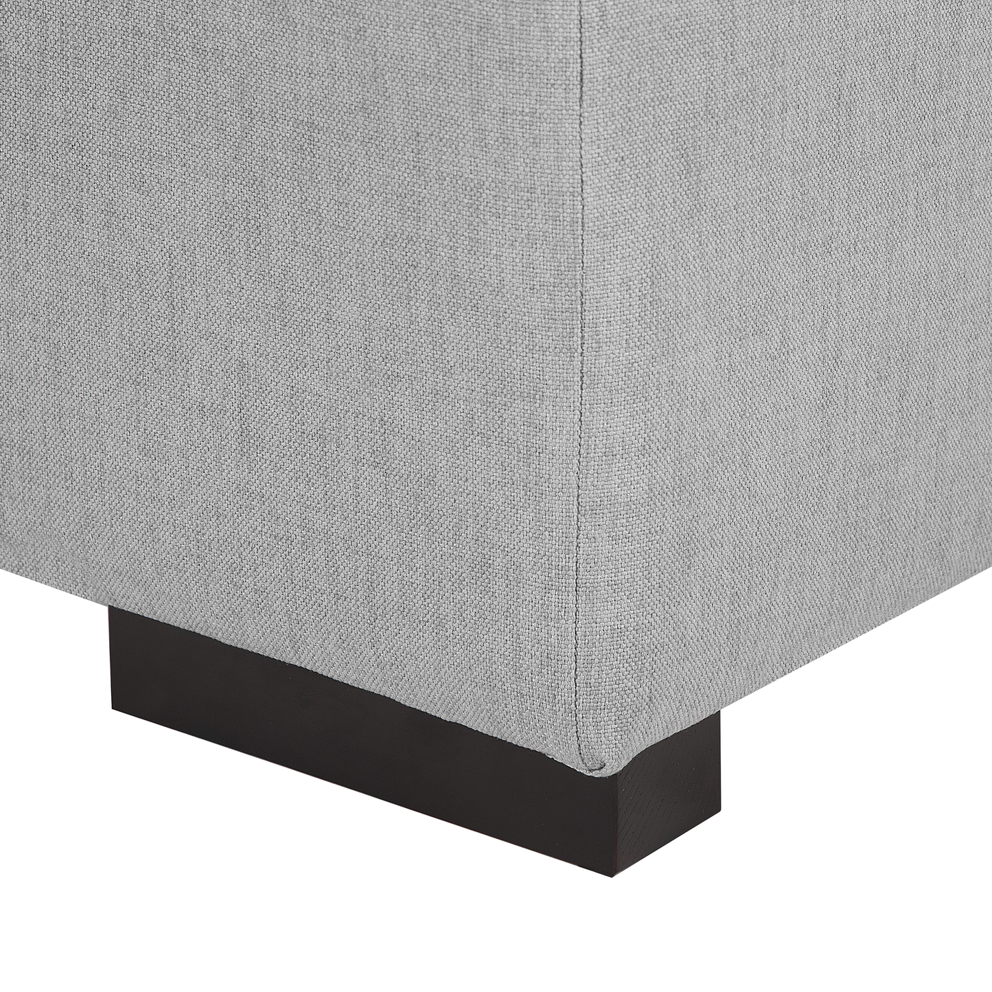 Ottomane grau quadratisch 80 x 80 cm LUNGO