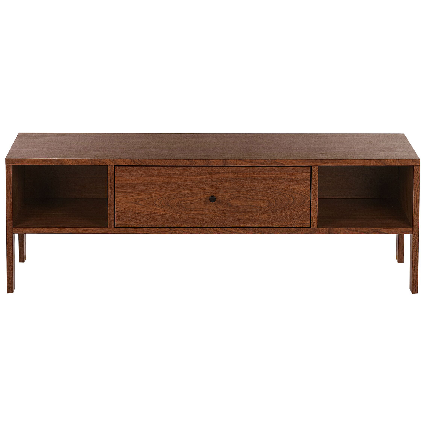 TV-Möbel dunkler Holzfarbton mit Schubalde 120 x 40 x 41 cm CLINTON